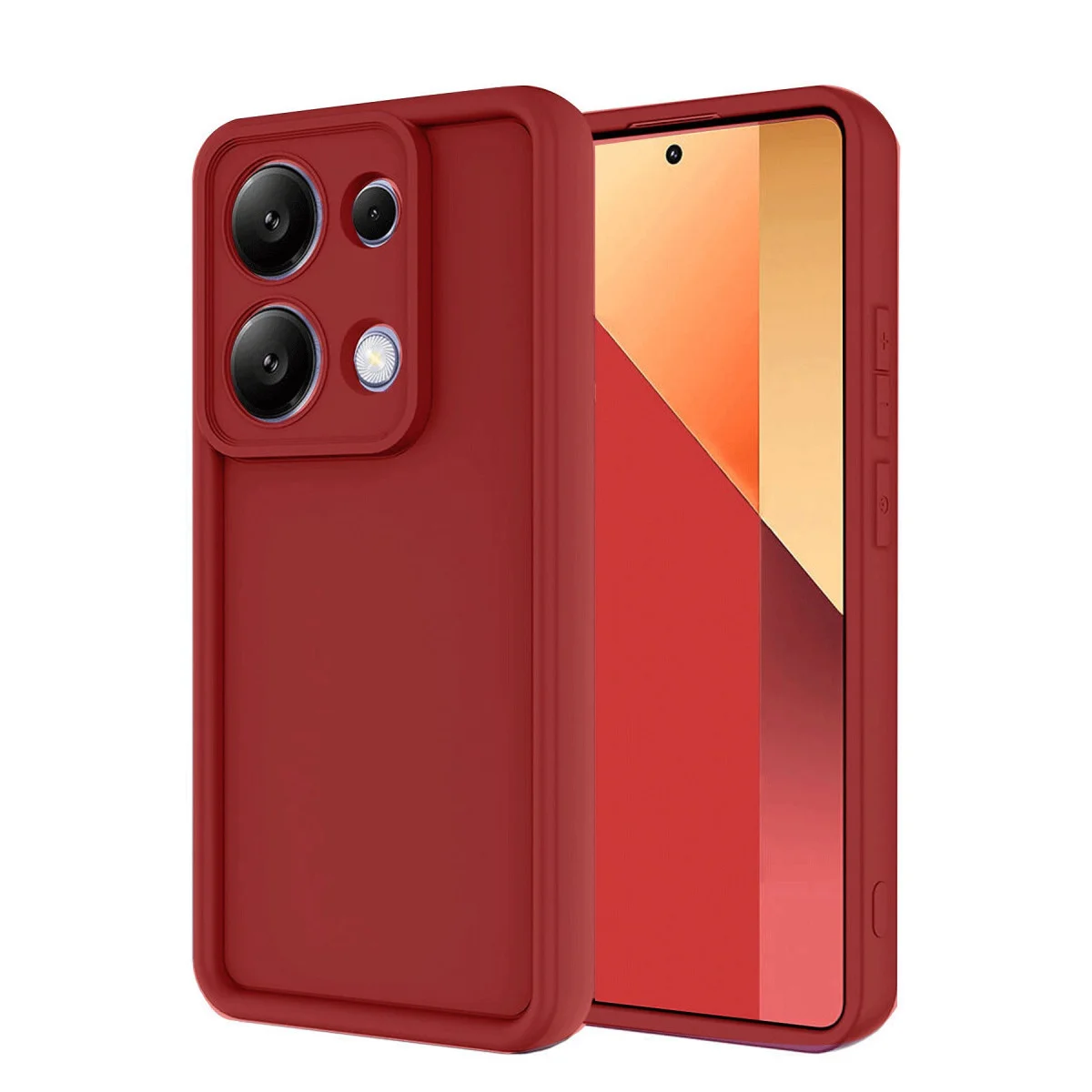 Note 13 Pro 4G Kılıf Viera Silikon - Kırmızı