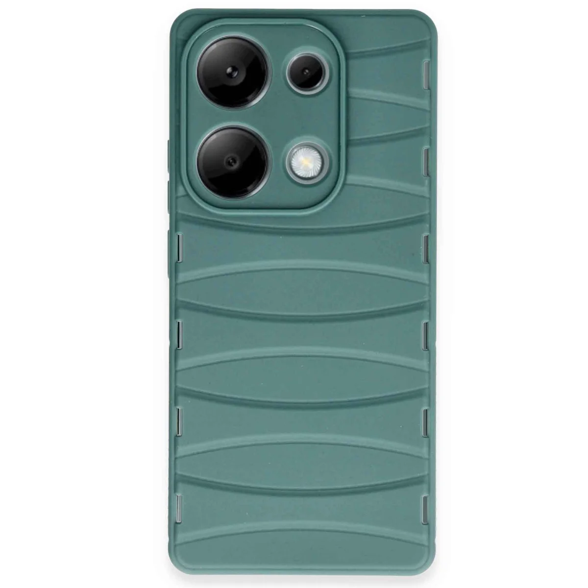 Note 13 Pro 4G Kılıf Bibercas Silikon Kapak - Koyu Yeşil & Premium Koruma