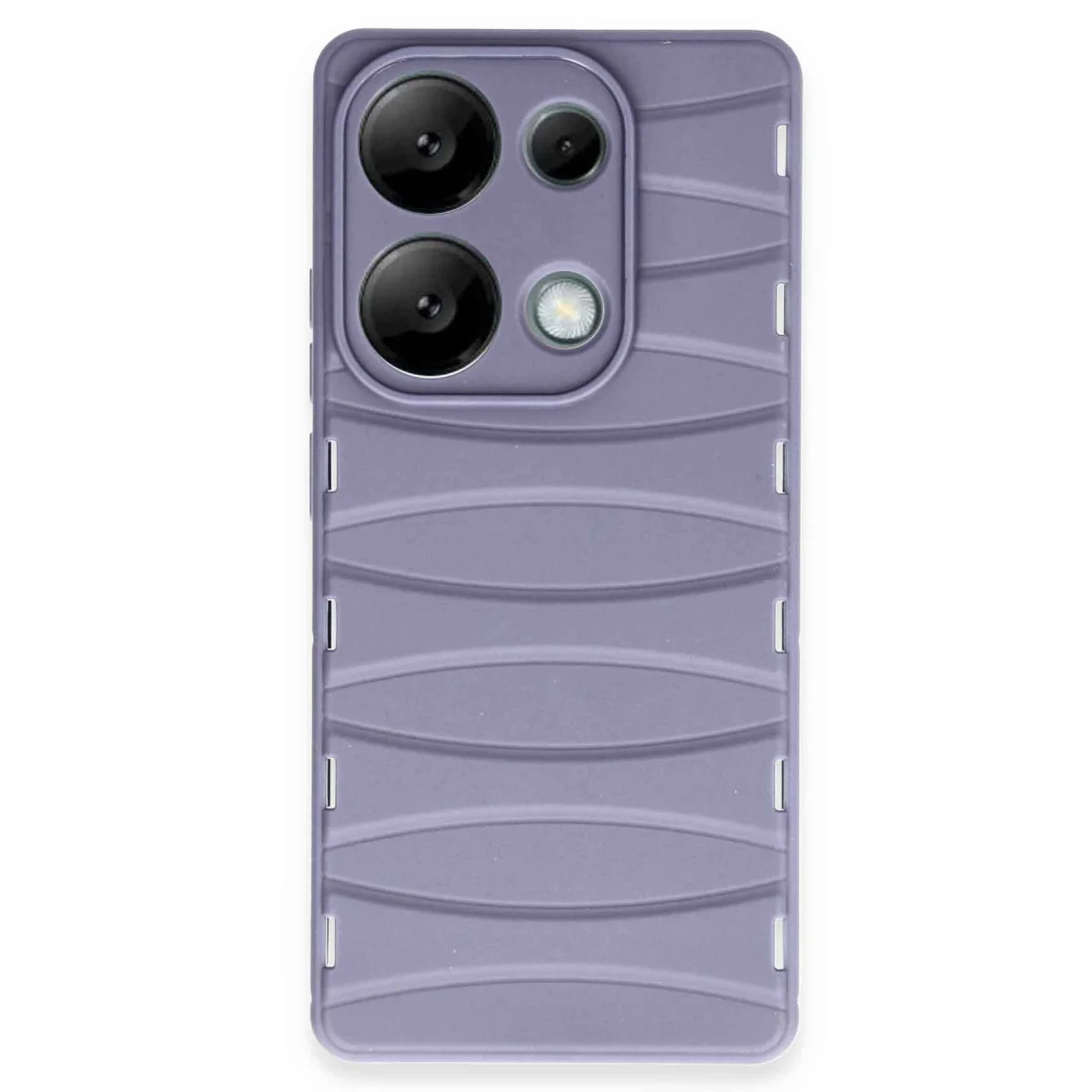 Note 13 Pro 4G Kılıf Bibercas Silikon Kapak - Lila
