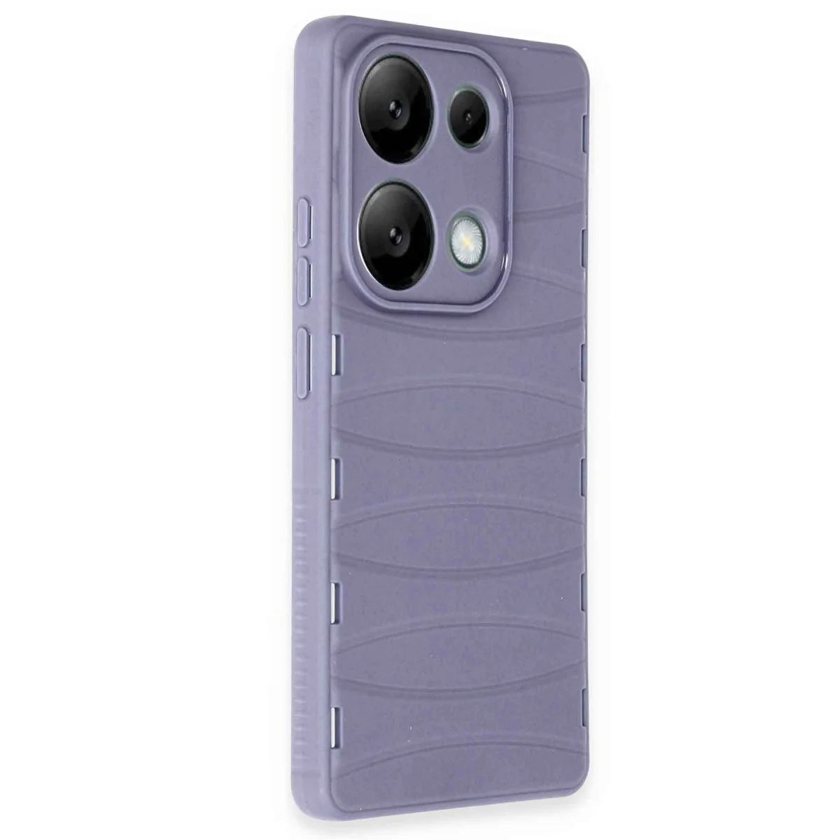 Note 13 Pro 4G Kılıf Bibercas Silikon Kapak - Lila