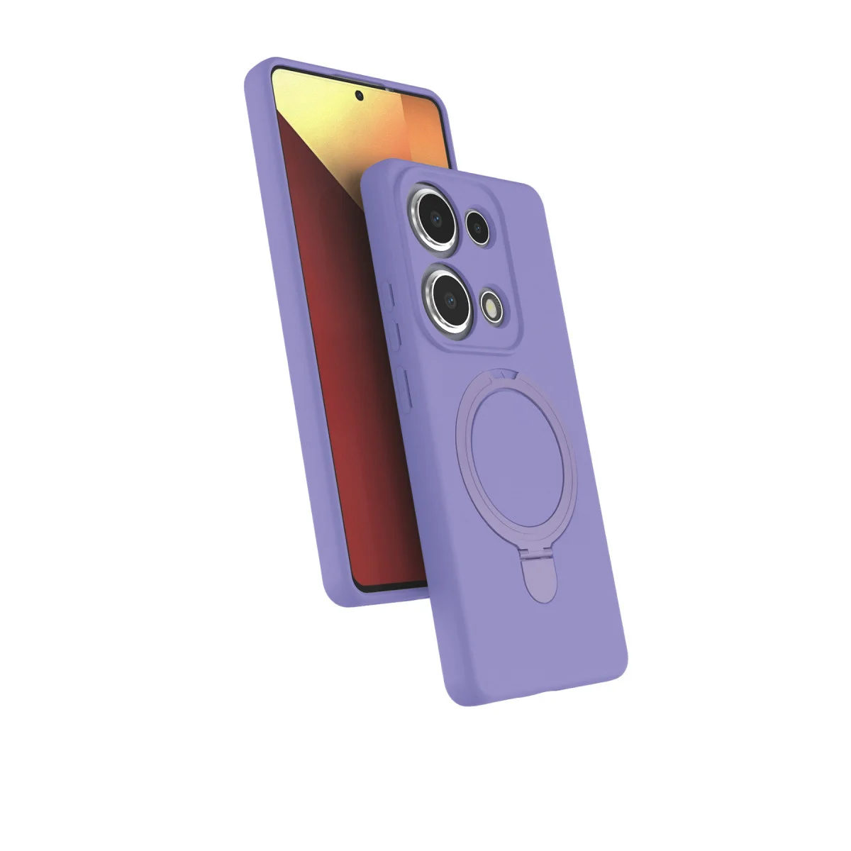 Note 13 Pro 4G MagSafe Uyumlu Lila Kılık - Regal Standlı Kapak