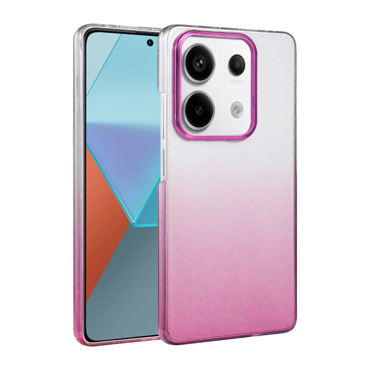 Note 13 Pro 4G Mor Glossy Kapak - Lüks ve Işıltılı Koruma