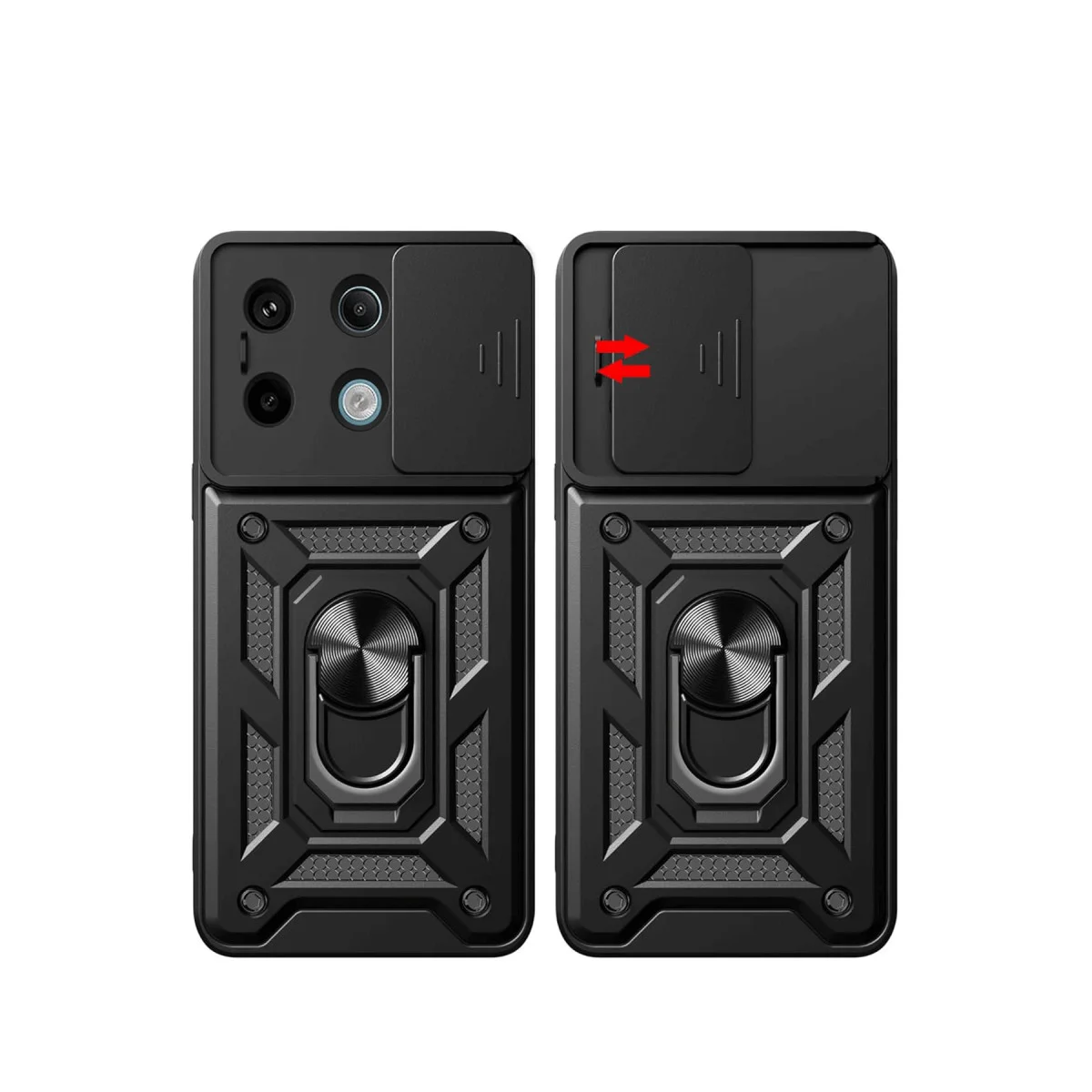 Note 13 Pro 4G Pars Lens Korumalı Silikon Kılıf - Lacivert