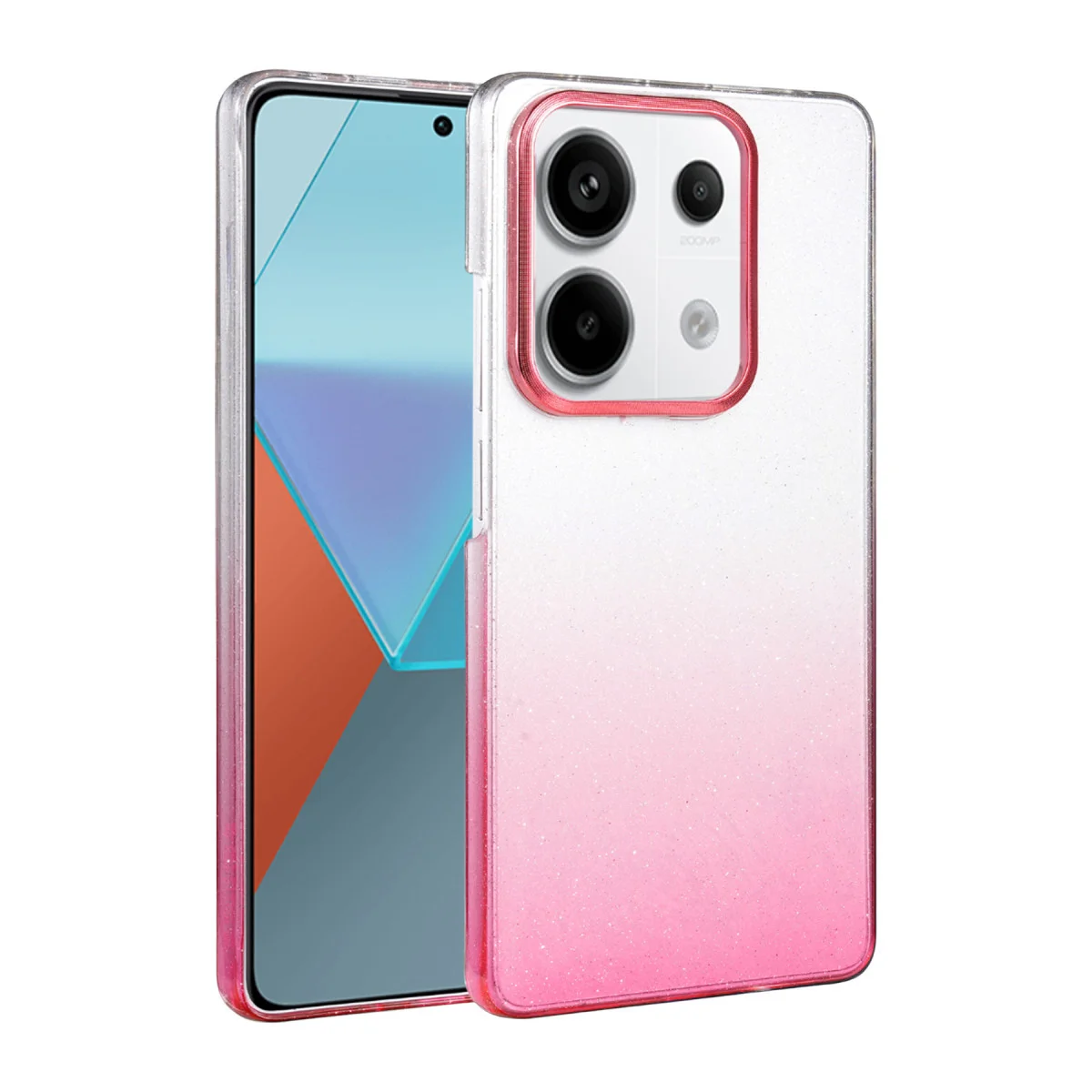 Note 13 Pro 4G Pembe Kapak - Işıltılı ve Premium Kamera Koruması