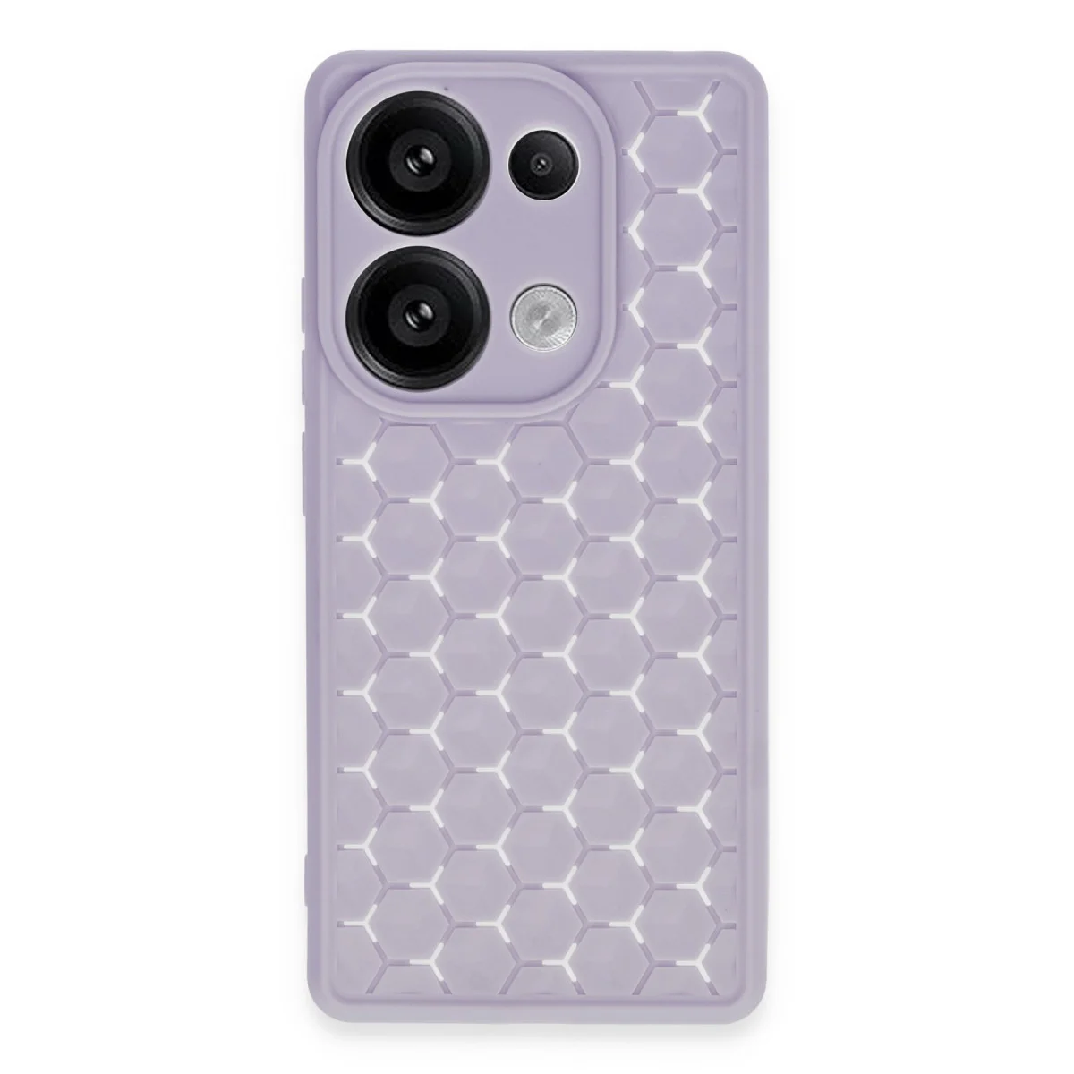 Note 13 Pro 4G Petek Silikon Kılıf Lila - Yüksek Koruma ve Şık Tasarım