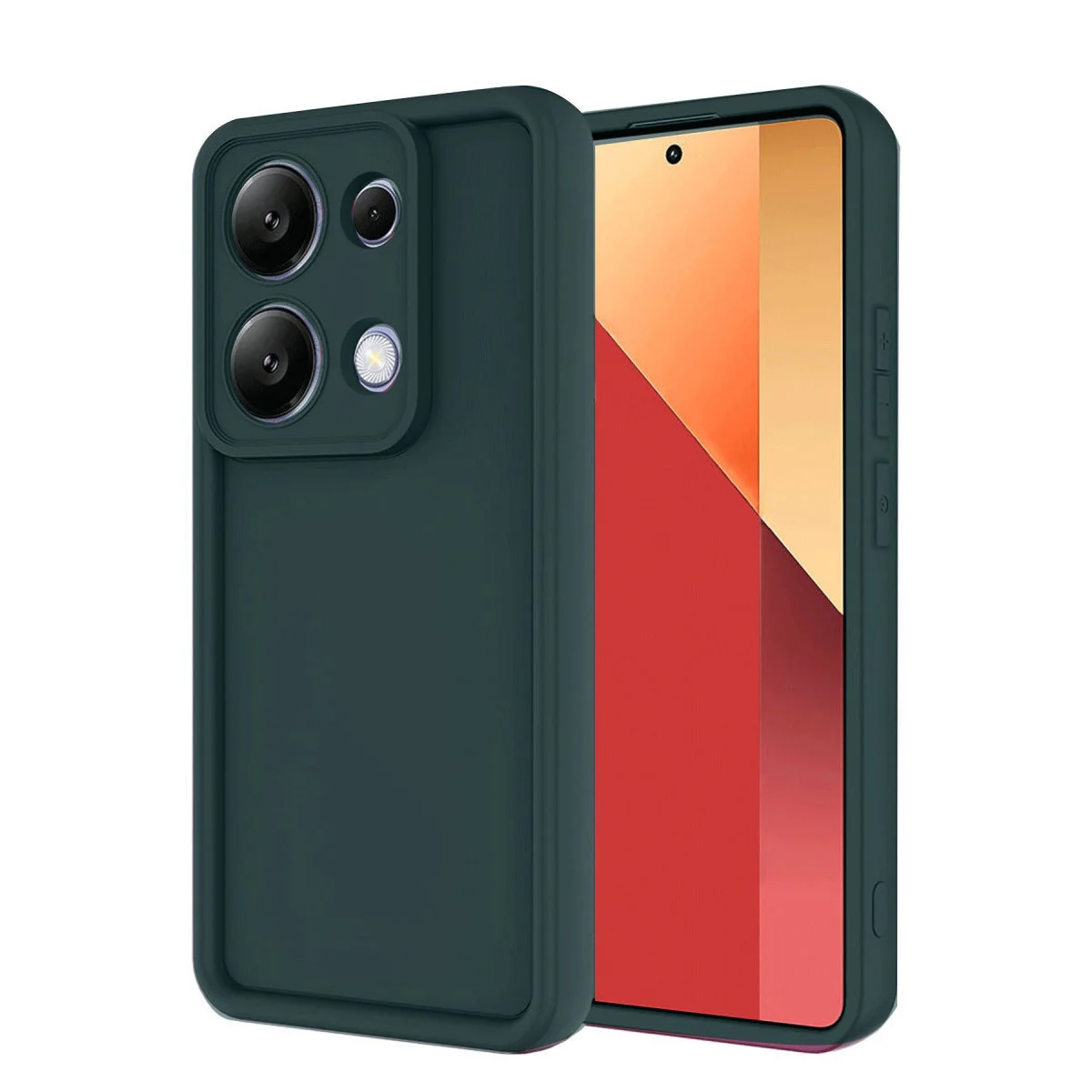 Note 13 Pro 4G Viera Silikon Kılıf - Koyu Yeşil