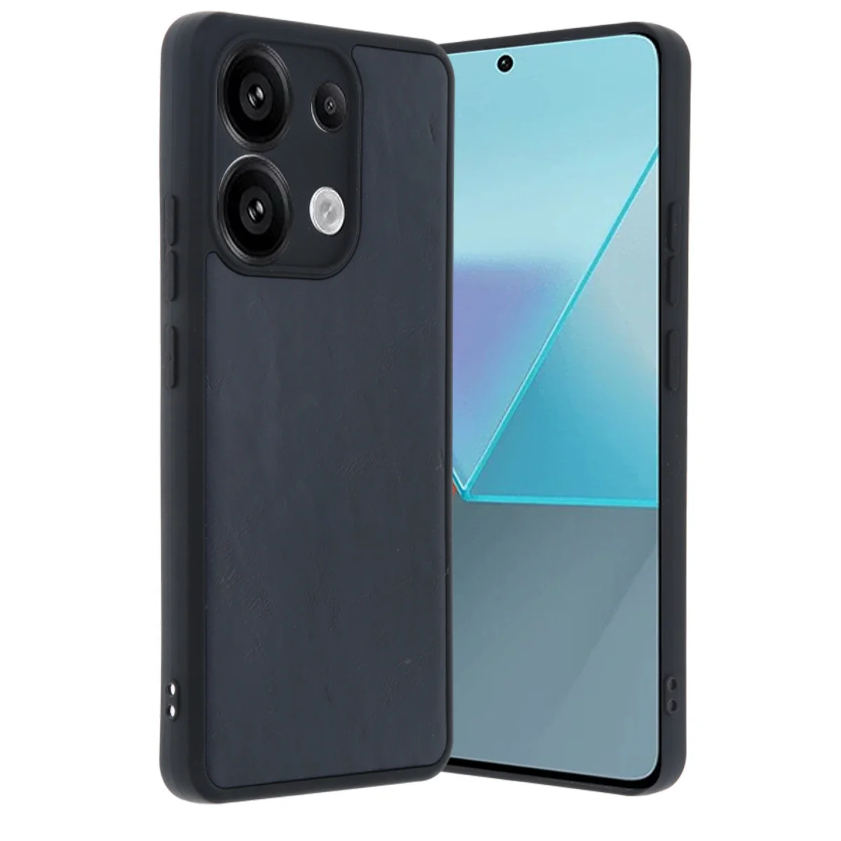 Note 13 Pro 5G Aras Deri Kapak - Premium Lacivert Kılıf