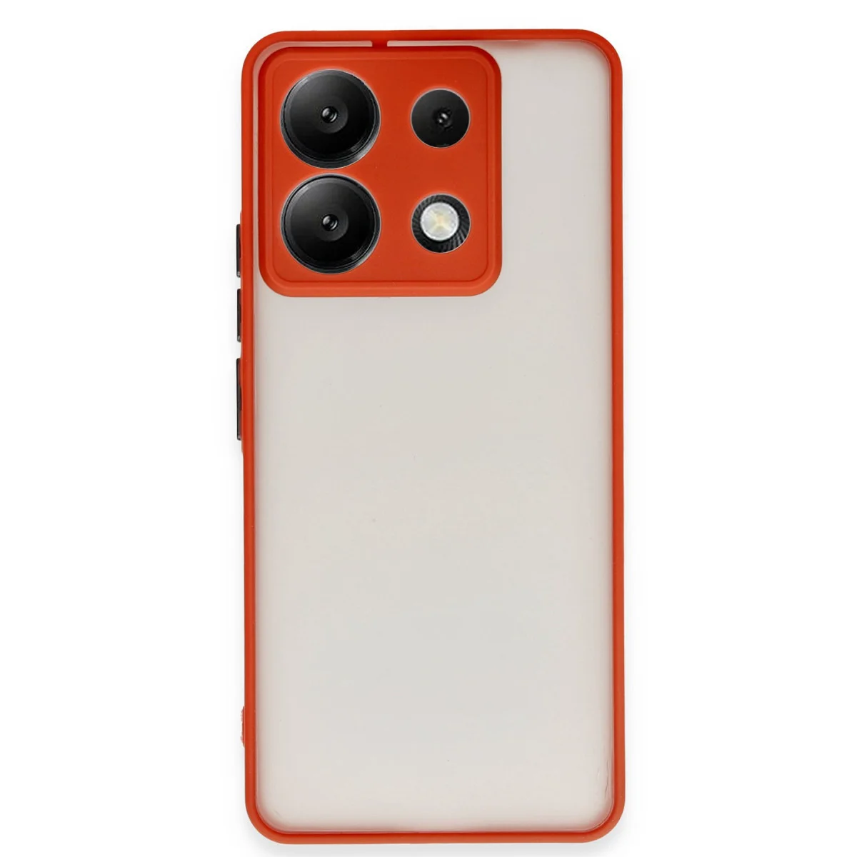 Note 13 Pro 5G Montreal Silikon Kılıf - Kamera Korumalı Kırmızı Yüksek Koruma ve Şık Tasarım