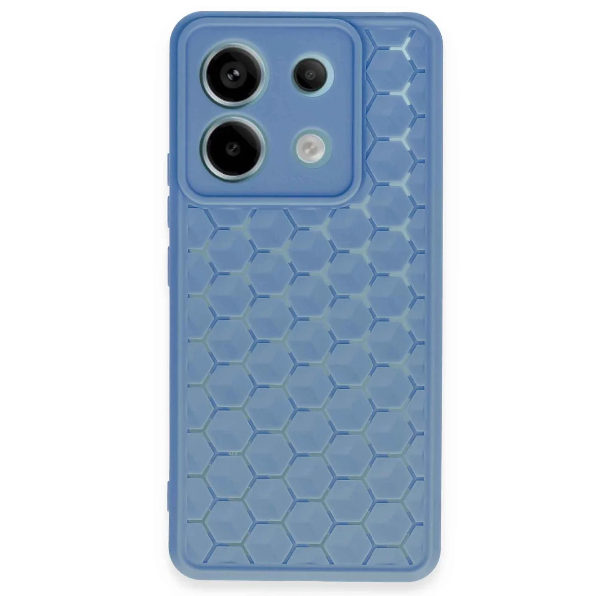Note 13 Pro 5G Petek Silikon Kılıf - Mavi Premium Koruyucu Çanta