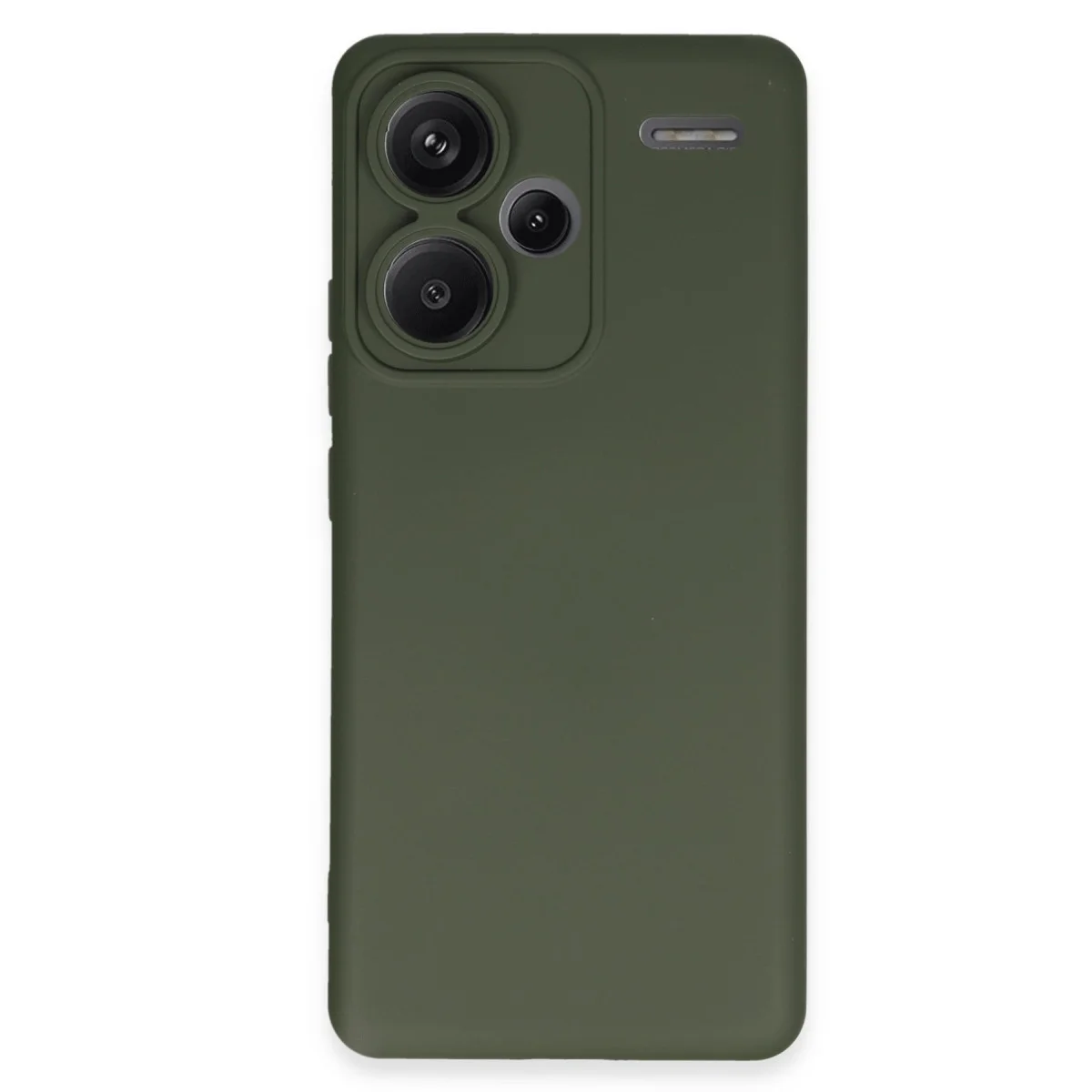 Note 13 Pro Plus Kadife Silikon Kılıf - Nano İçi Koyu Yeşil - Yerli Üretim