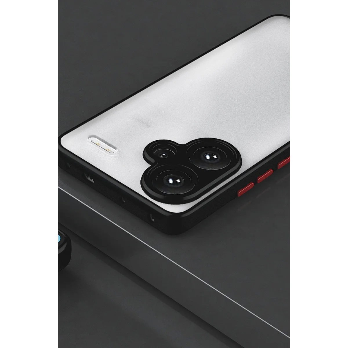 Note 13 Pro Plus Montreal Kılıf - Kamera Korumalı Siyah Silikon Kapak