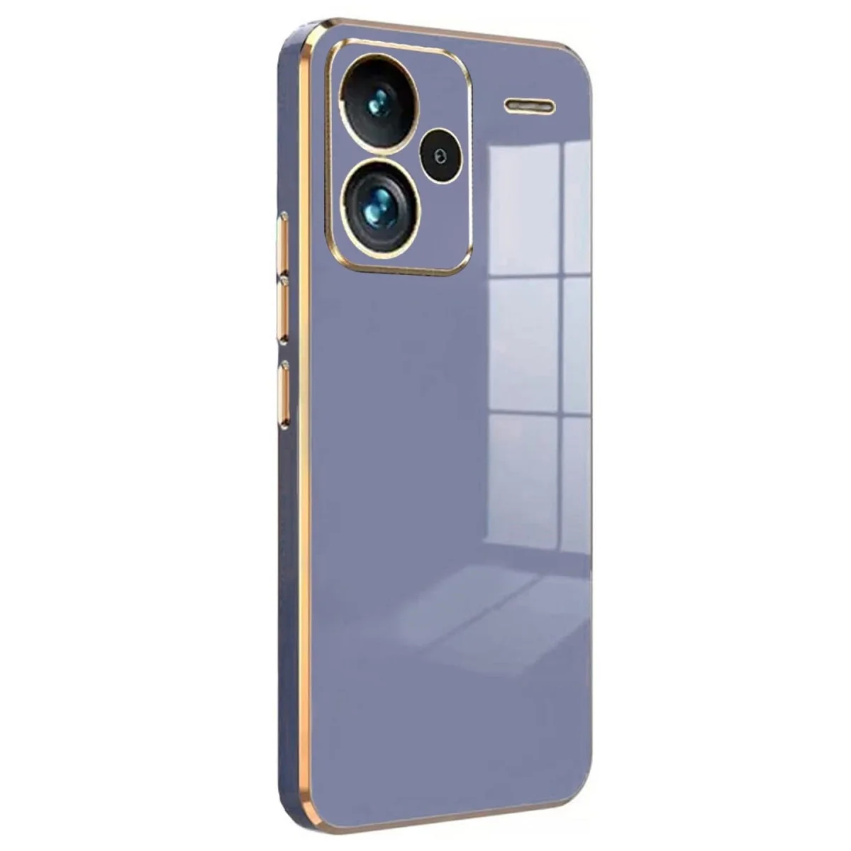 Note 13 Pro Plus Volet Kılıf - Mavi Silikon Kılıf, Şık ve Premium Koruma