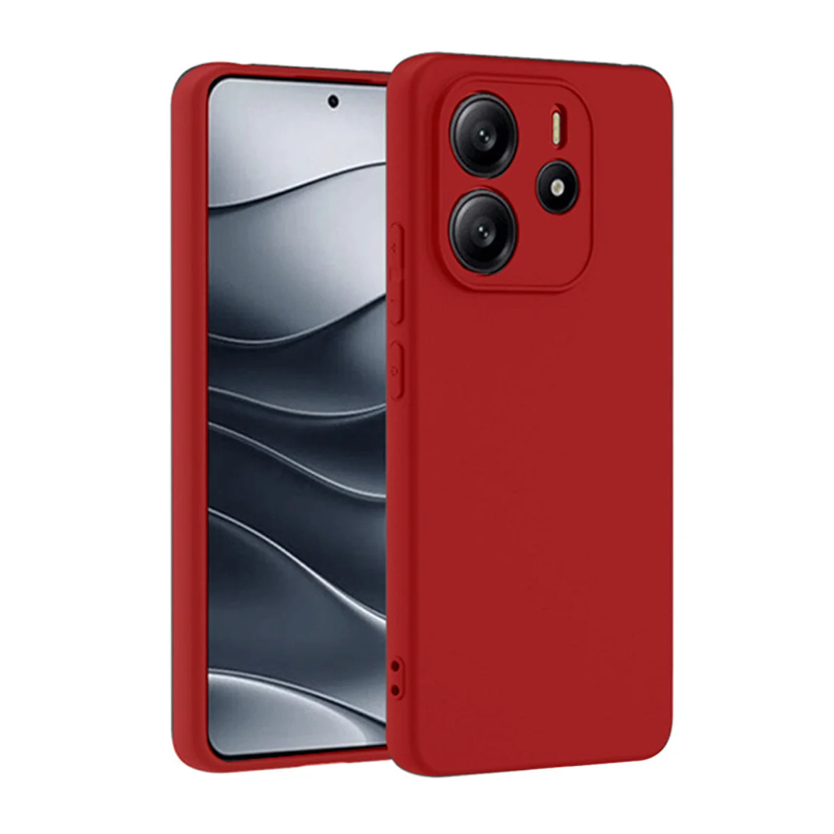 Note 14 4G First Silikon Kılıf - Kırmızı | Premium Koruma ve Şık Tasarım