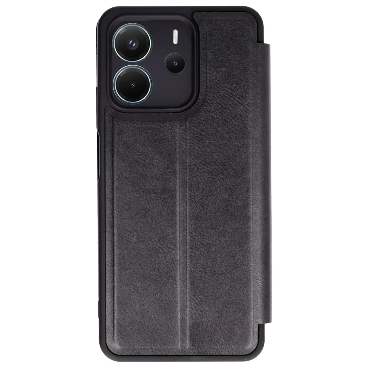 Note 14 4G Flip Cover Kılıf Siyah - Tam Koruma ve Cüzdan Fonksiyonlu Günlük Kılıf