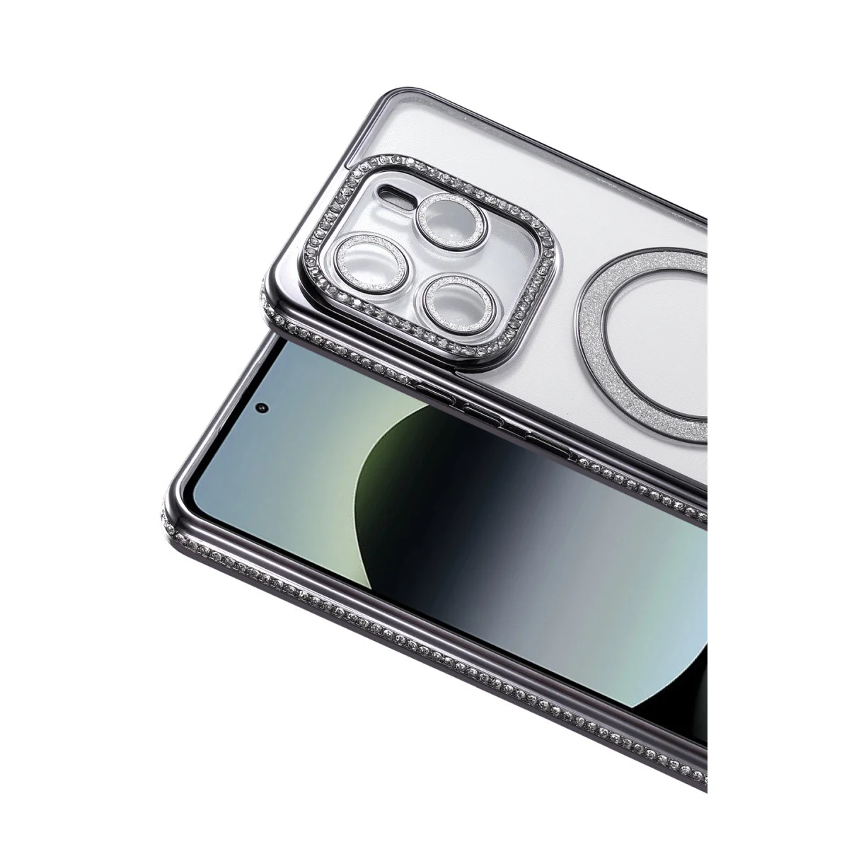 Note 14 4G Joke Simli Magneticsafe Kılıf - Siyah & Kamera Koruma