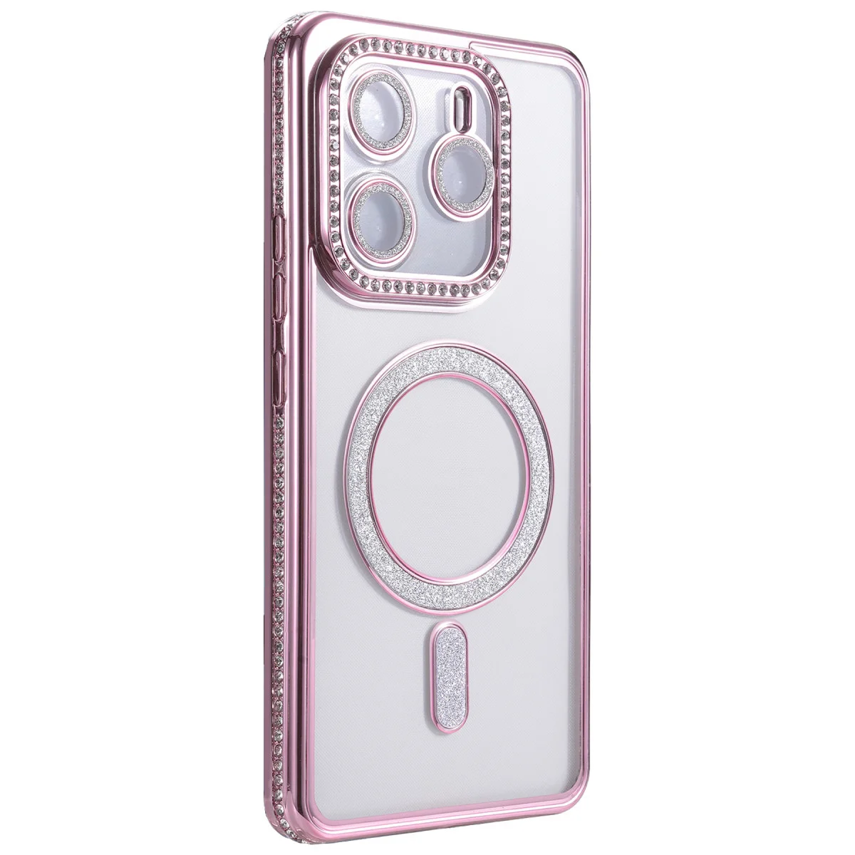 Note 14 4G Joke Simli Magnetik Kılıf - Pembe TPU