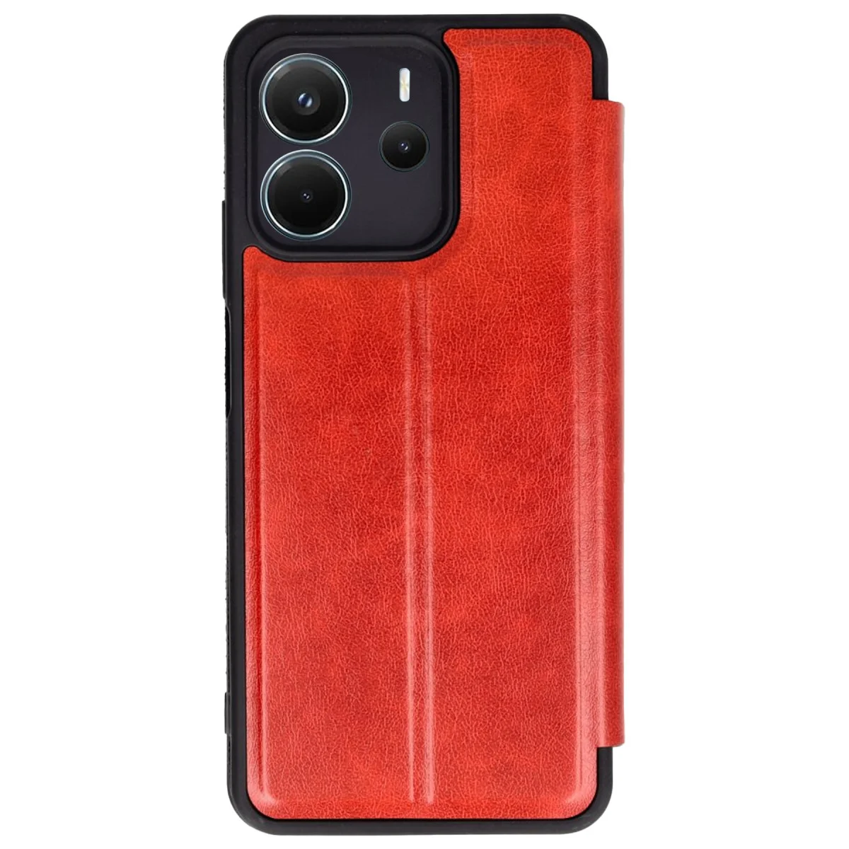Note 14 4G Kırmızı Flip Cover - Ekran Koruması ve Cüzdan Fonksiyonlu Tasarım