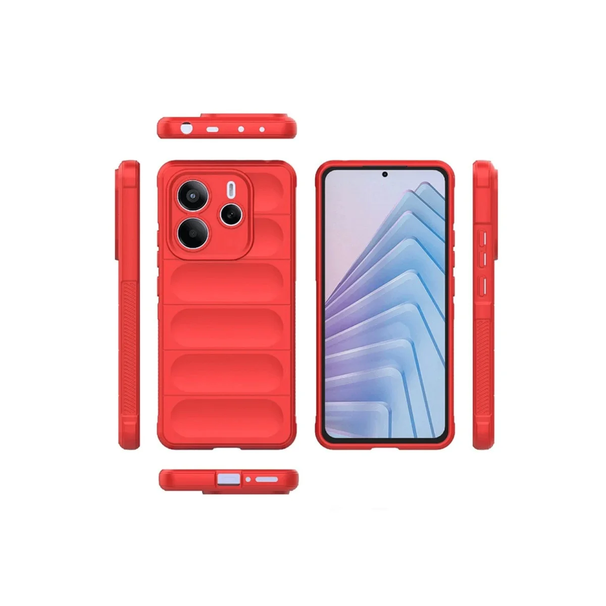 Note 14 4G Optimum Silikon Kılıf - Kırmızı, Şık ve Maksimum Koruma