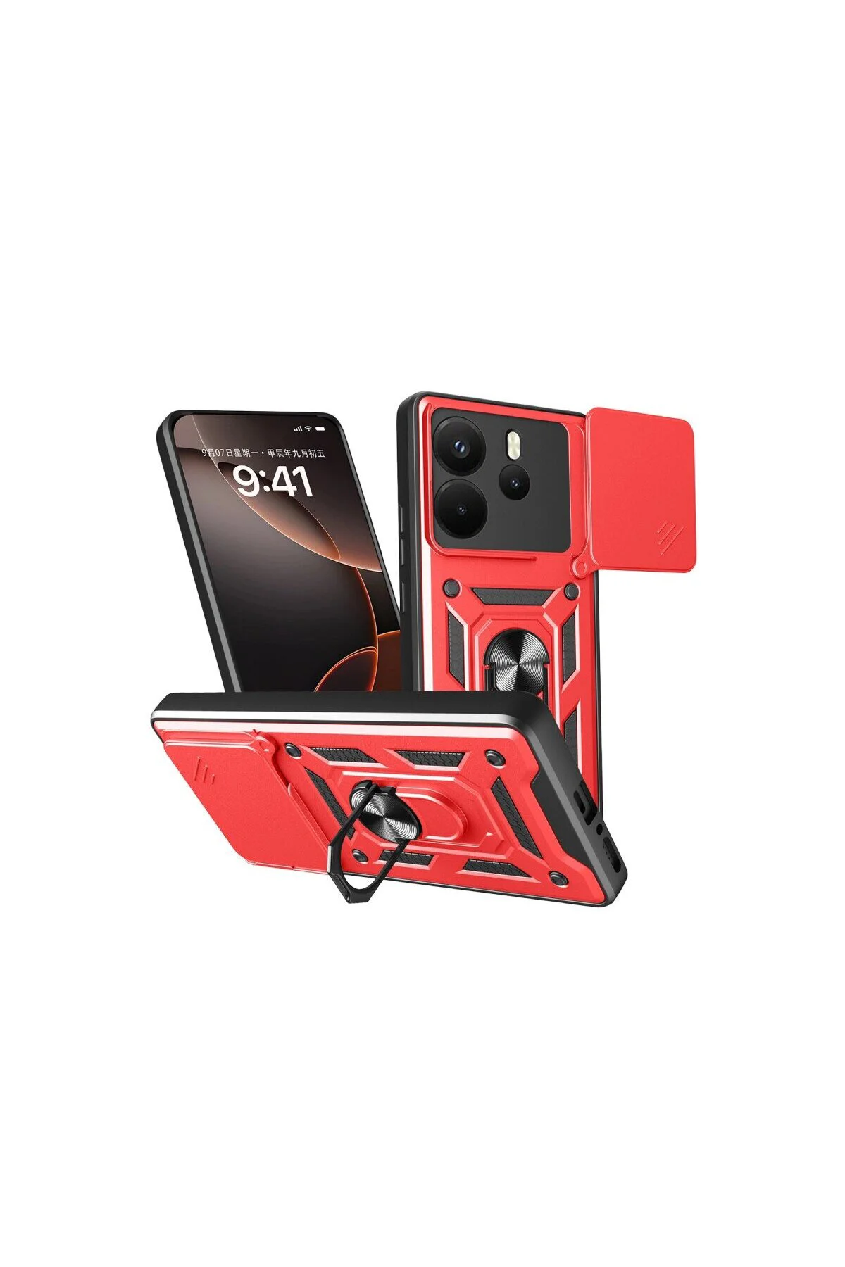 Note 14 4g Pars Lens Yüzüklü - Kırmızı