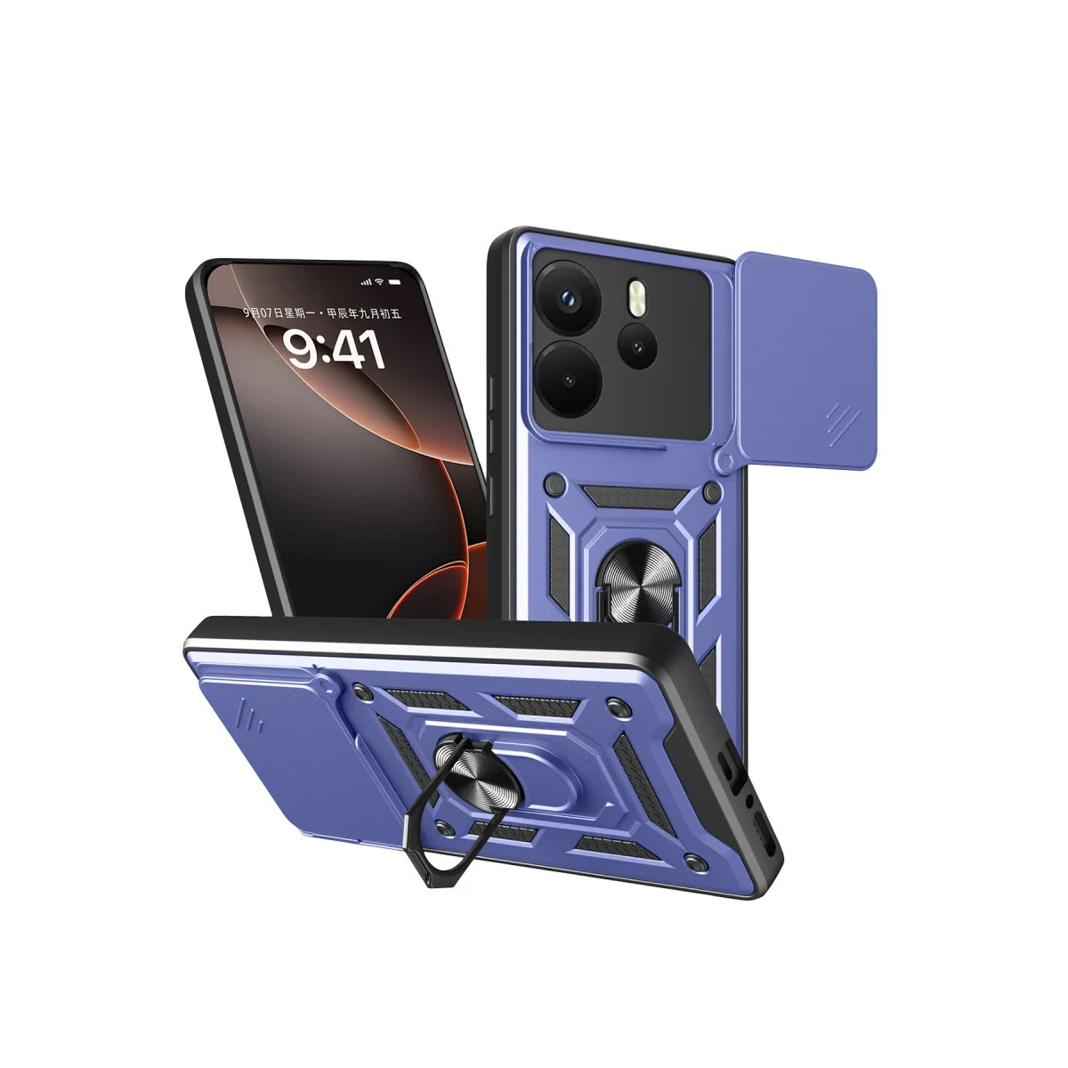 Note 14 4G Pars Lens Silikon Kılıf - Lacivert