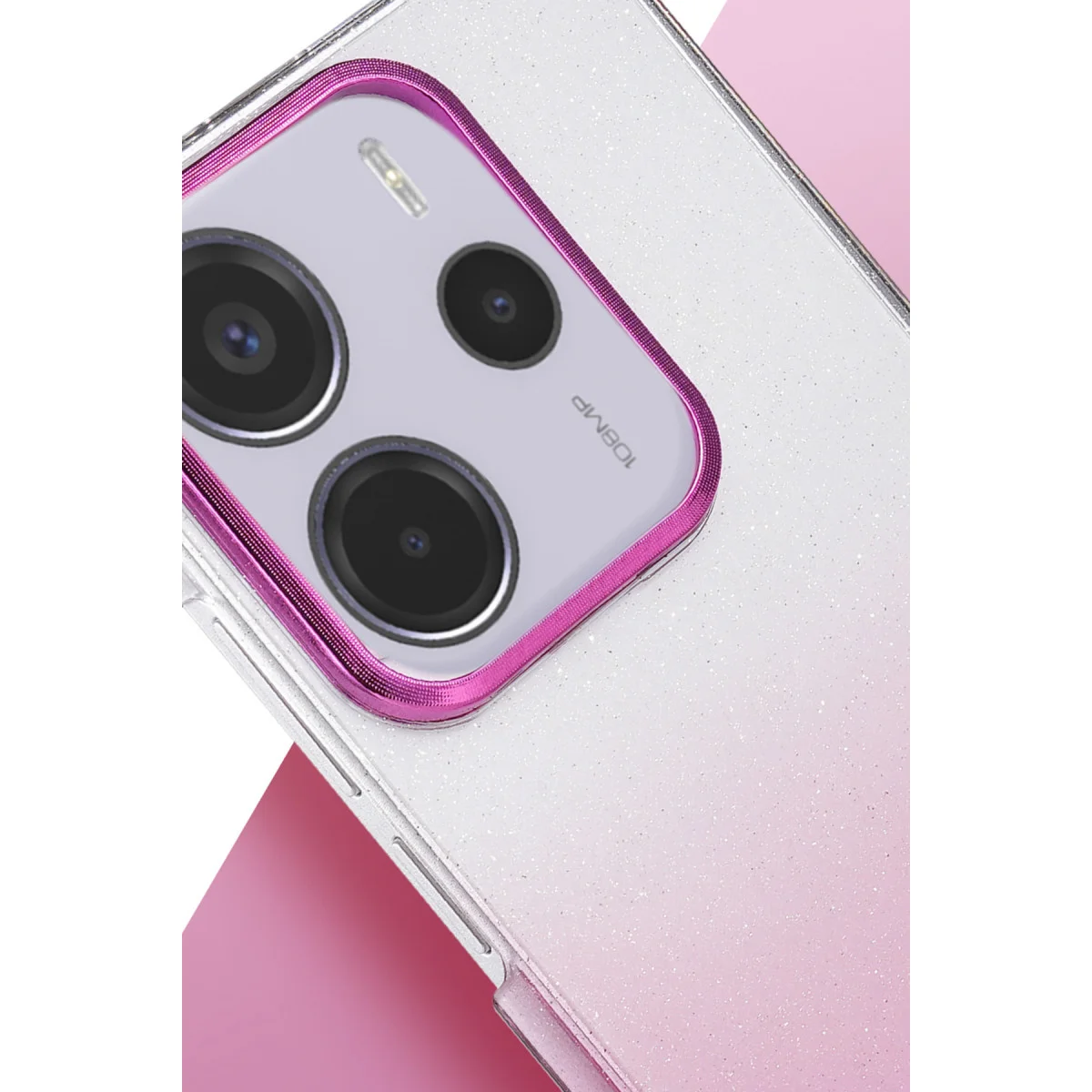 Note 14 4G Siyah Kapak - Işıltılı ve Lüks Cep Telefonı Kılıfı