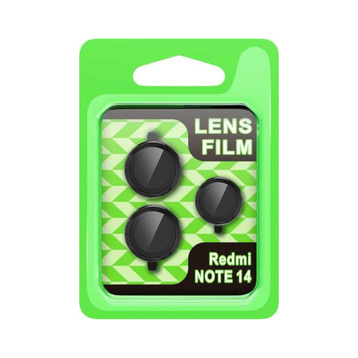 Note 14 5G Raze Metal Kamera Lens Siyah - 3D HD Tempered Cam