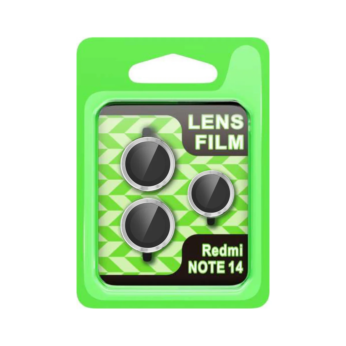 Note 14 5G Raze Metal Kamera Lensi - Gümüş 3D HD Tempered Cam AR Kaplama