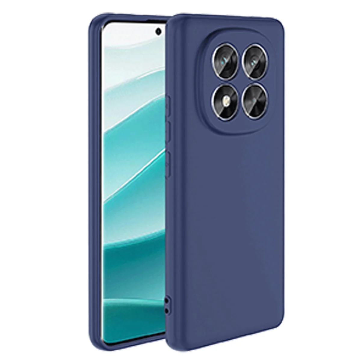 Note 14 Pro 4G First Silikon Kılıf - Lacivert, Çizik ve Darbe Karşı Güvenli Koruma