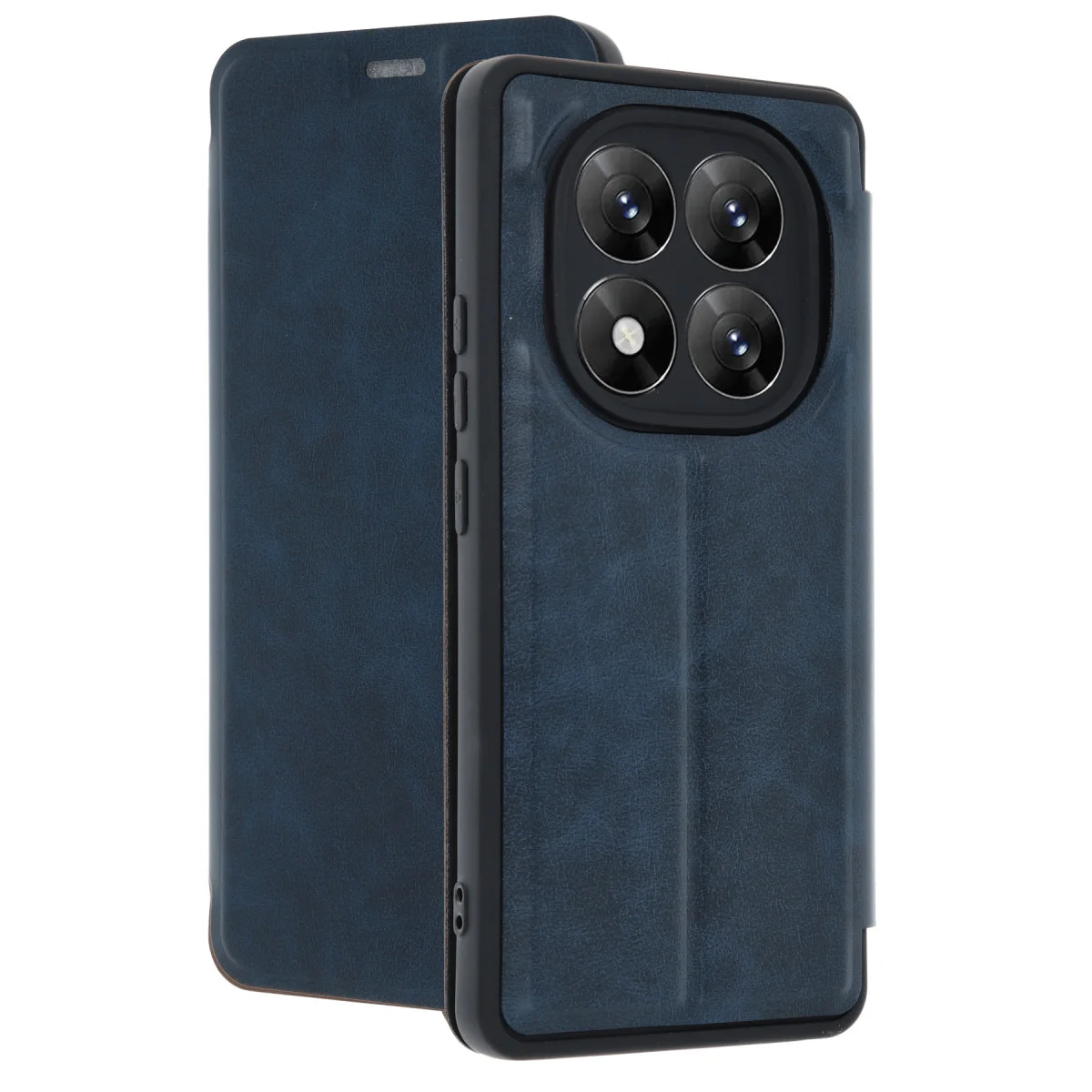 Note 14 Pro 4G Kılıf - Lacivert Flip Cover Cüzdanlı Tasarım
