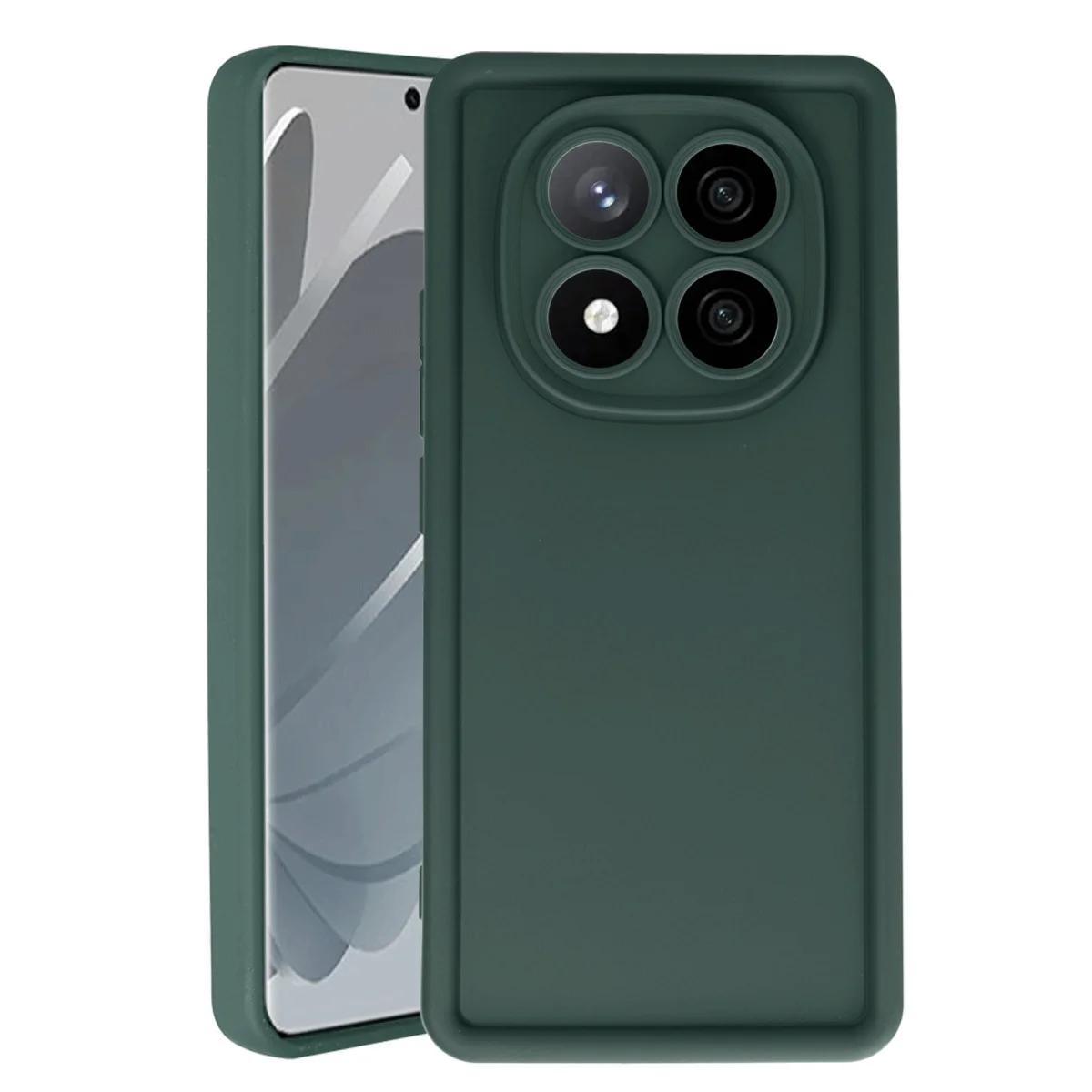 Note 14 Pro 4G Kılıf Viera Silikon - Koyu Yeşil & %100 Yerli Üretim