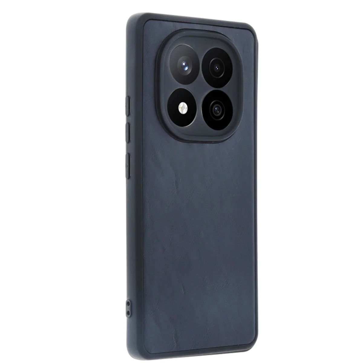 Note 14 Pro 5G Aras Deri Kapak - Lacivert Premium Koruma