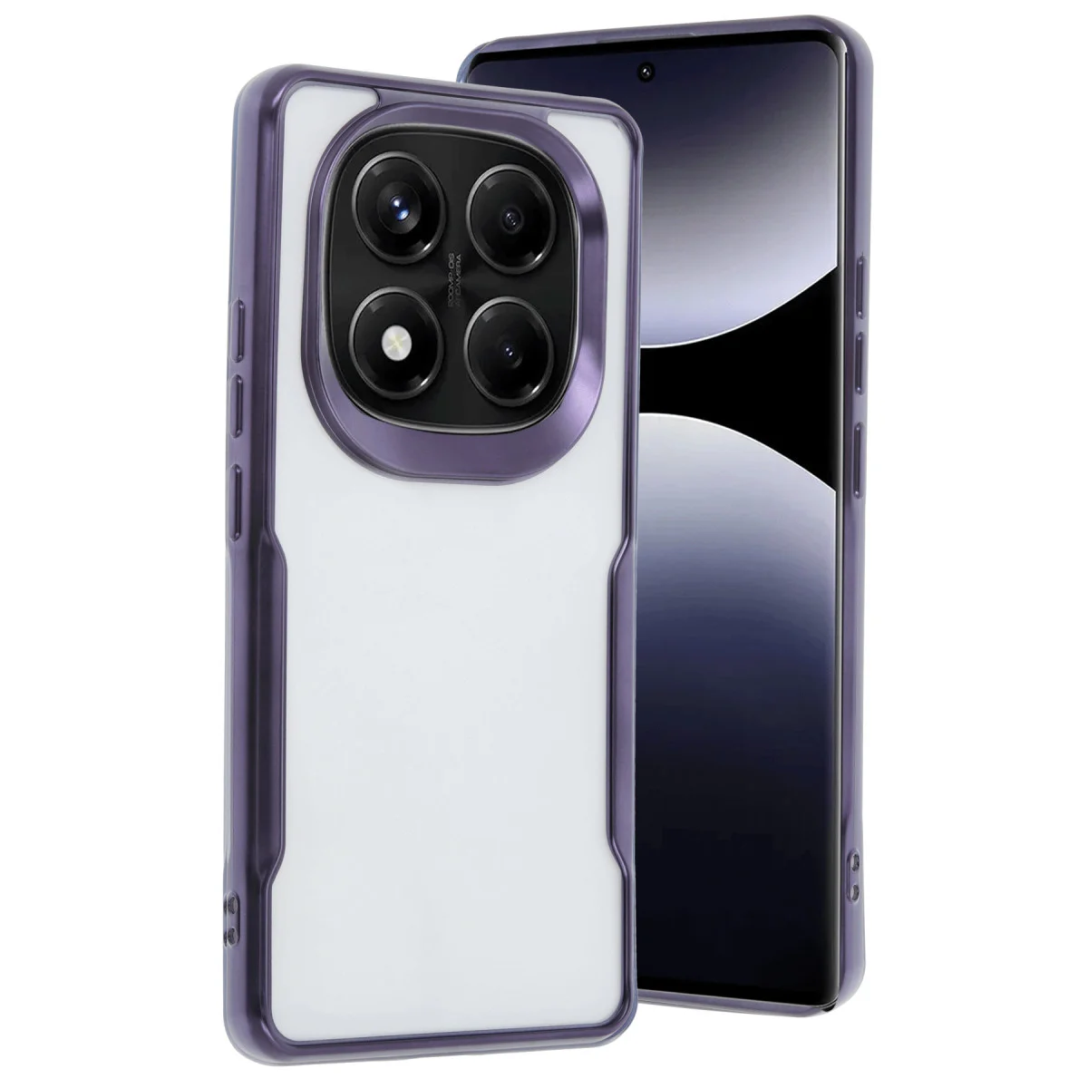 Note 14 Pro 5G Boyi Derin Mor Silikon Kılıf - Minimalist & Kaymaz Koruma