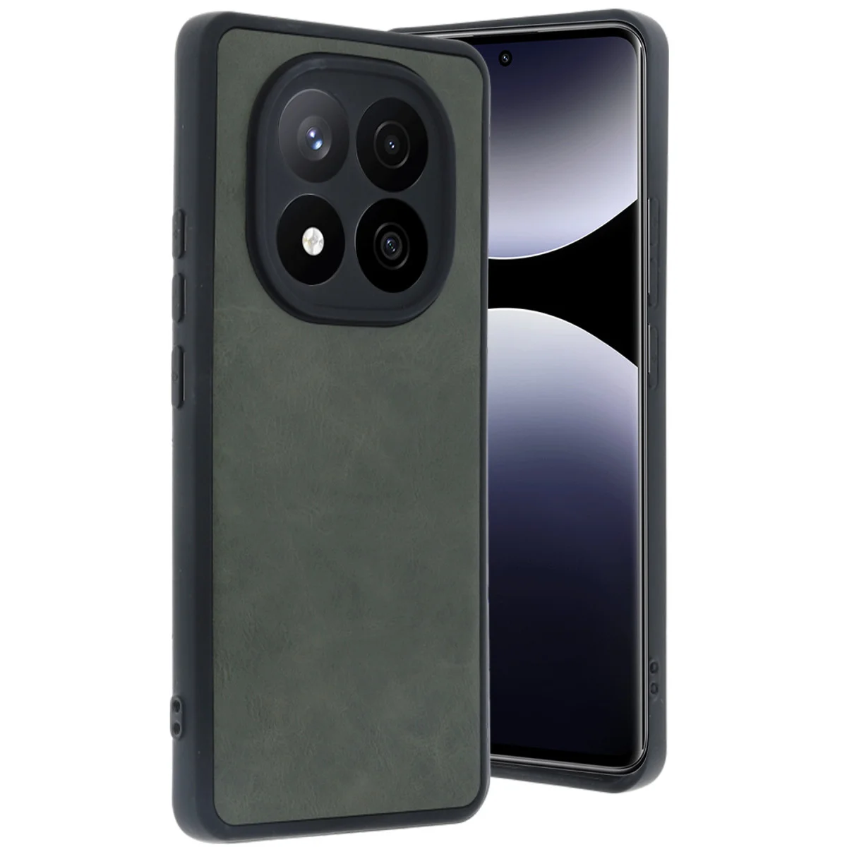 Note 14 Pro 5G Deri Kılıf - Koyu Yeşil Aras Serisi Premium Koruma ve Şıklık