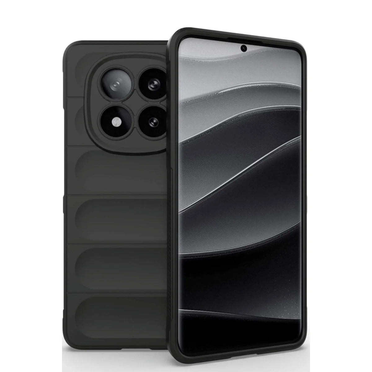 Note 14 Pro 5G Kılıf Optimum Silikon Siyah - Maksimum Koruma ve Şıklık