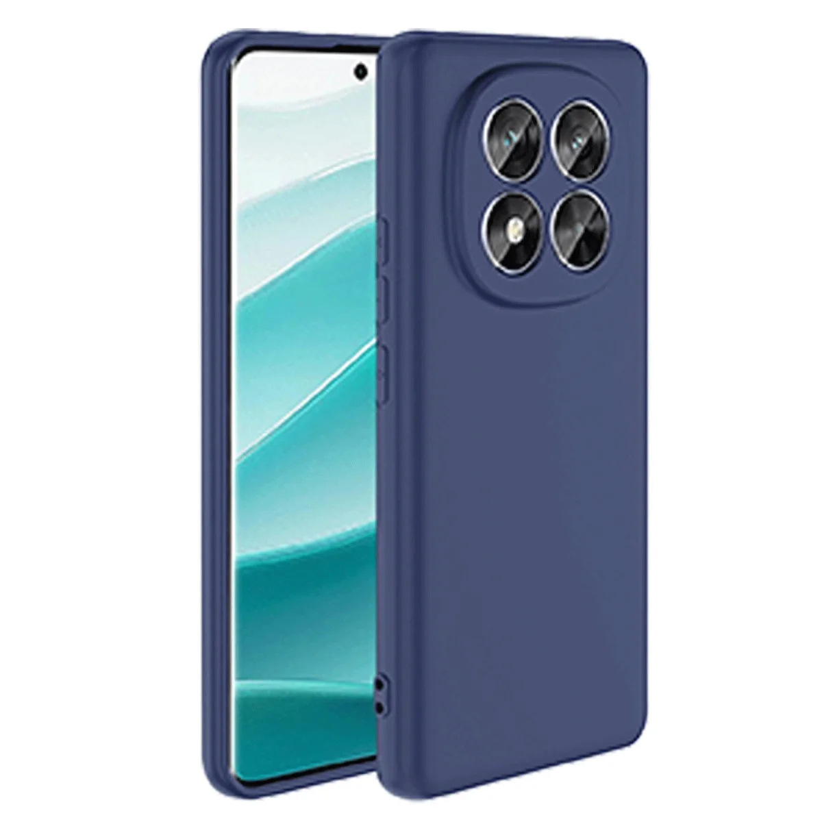 Note 14 Pro 5G Kılıf - Nano İçi Kadife Silikon Lacivert