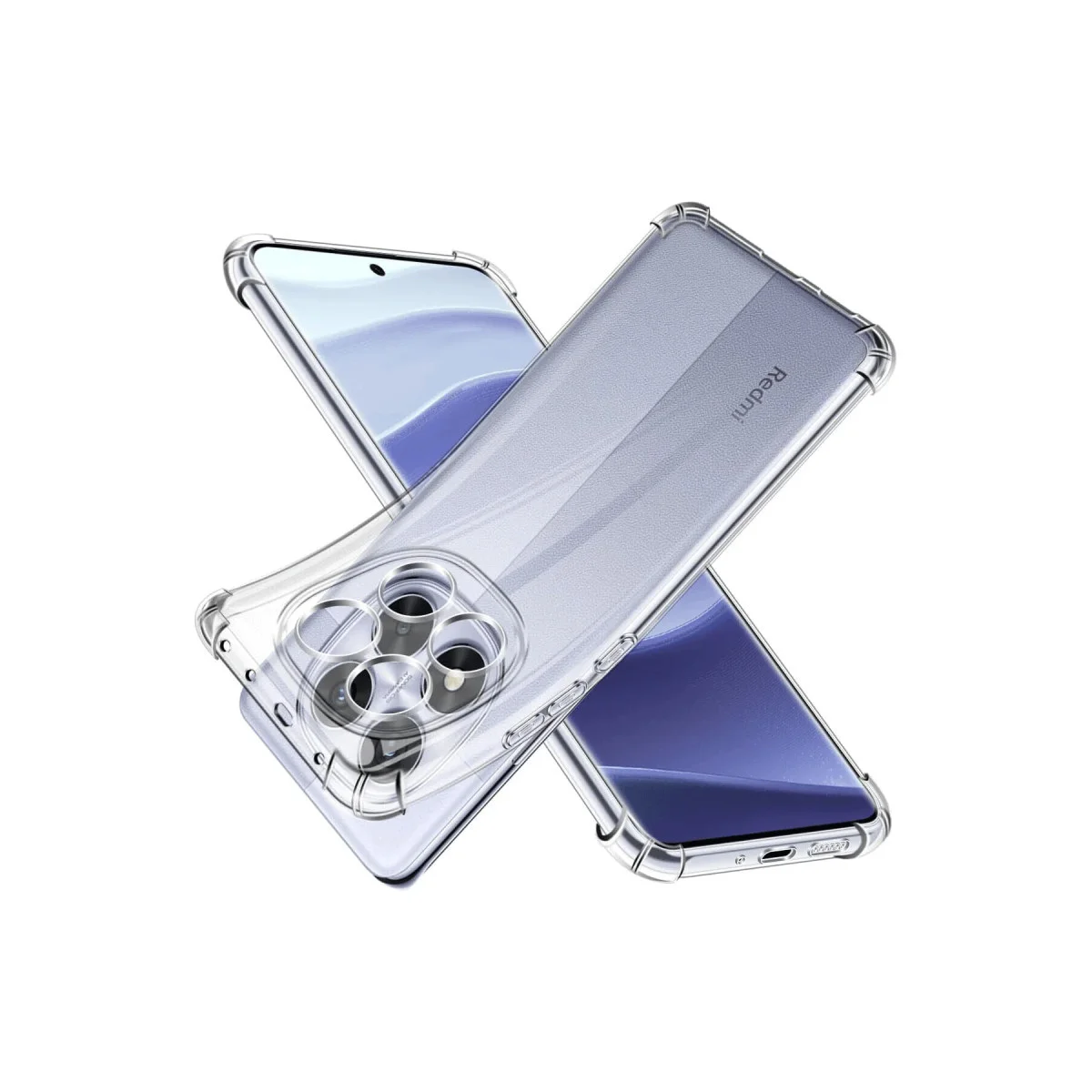 Note 14 Pro 5G Lüx Şeffaf Silikon Kılıf - Pürüzsüz, Tam Uyumlu ve Günlük Koruma