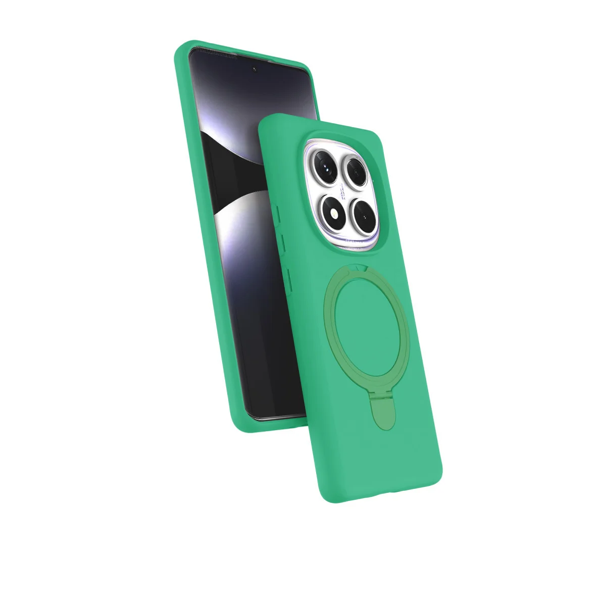 Note 14 Pro 5G Magsafe Standlı Kapak - Yeşil