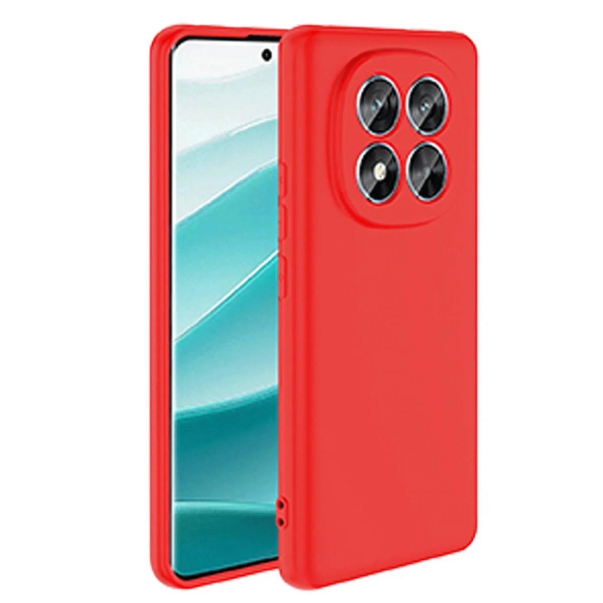 Note 14 Pro 5G Nano İçi Kadife Silikon Kılıf - Kırmızı ve Premium Koruma