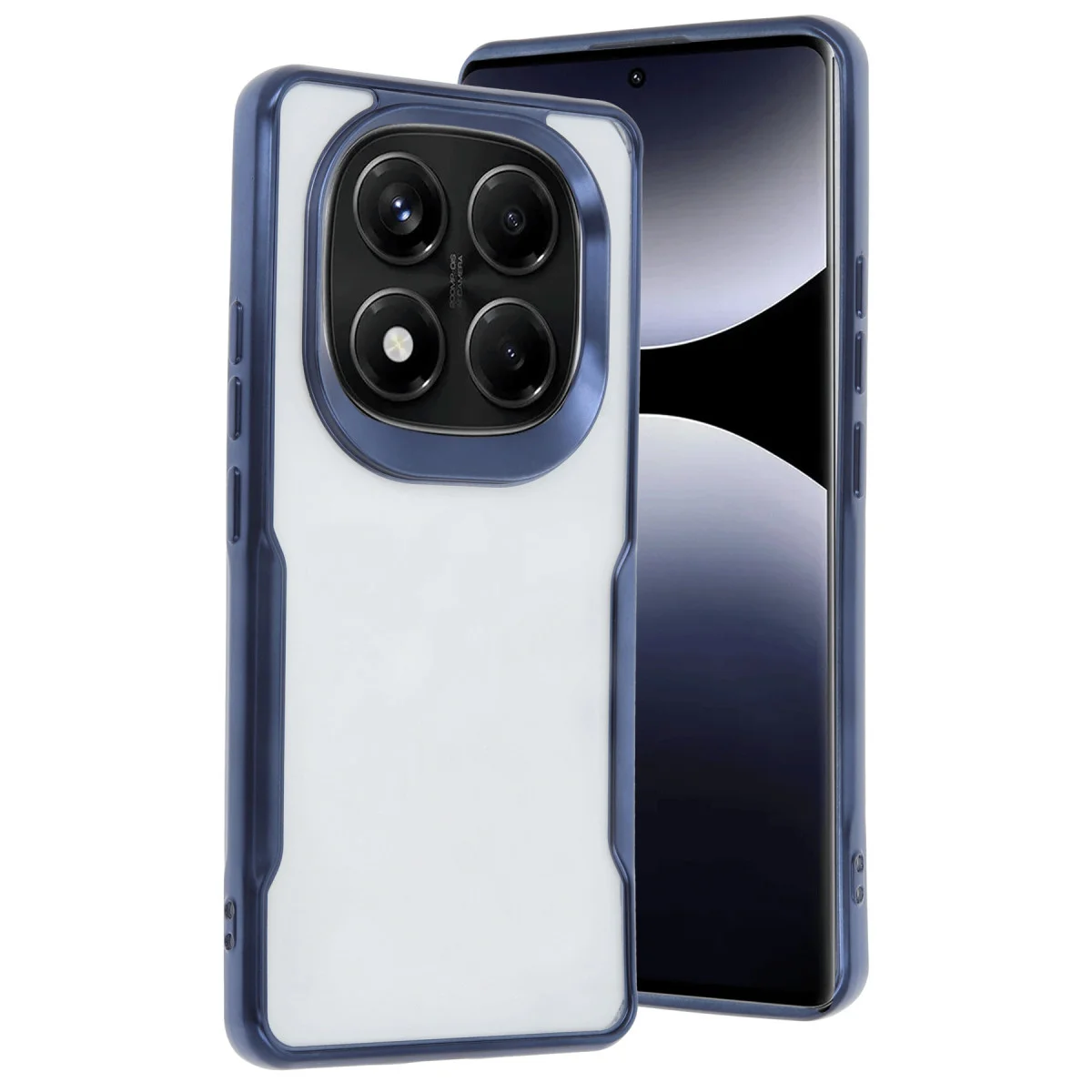 Note 14 Pro 5G Silikon Kılıf Boyi - Lacivert Mat Kapak