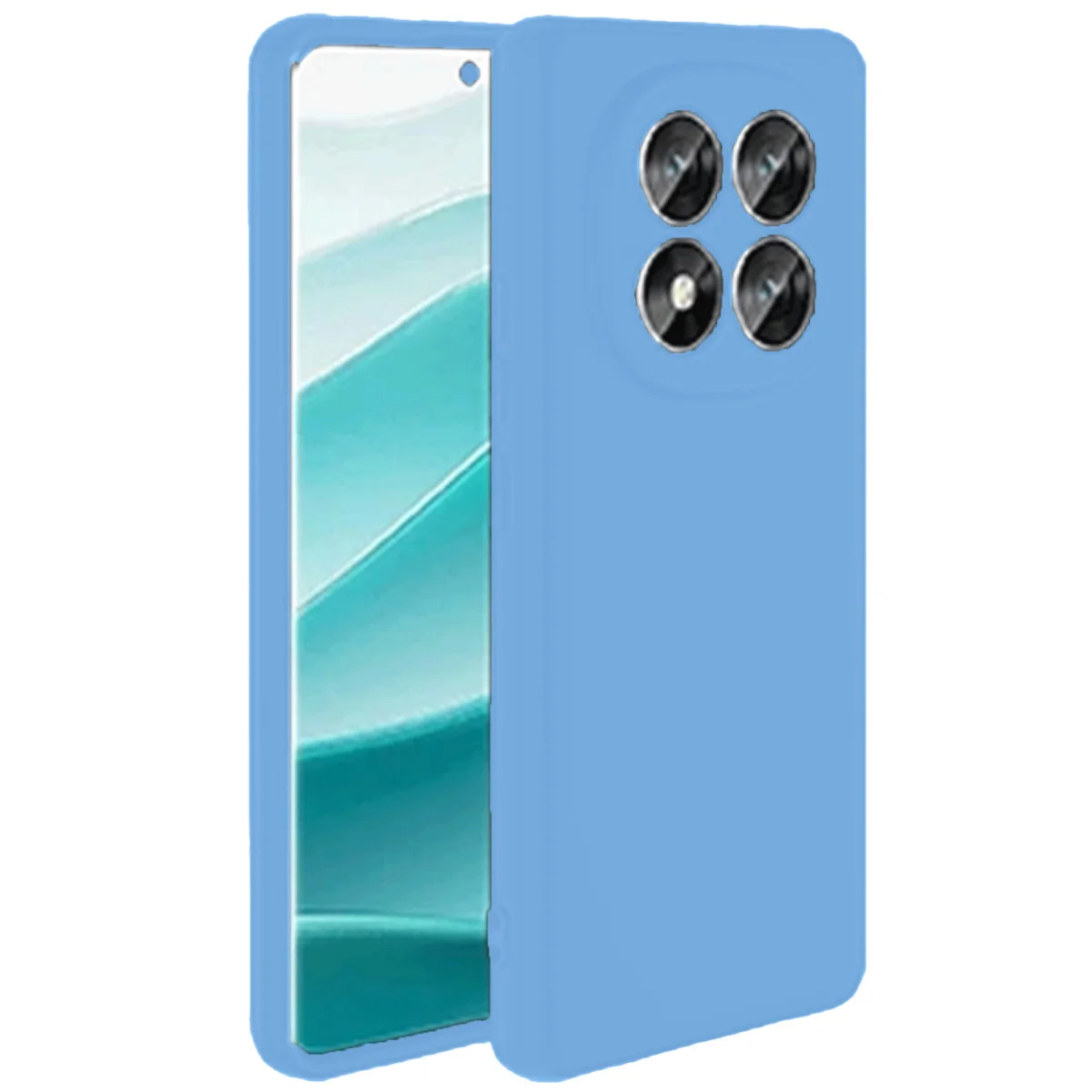 Note 14 Pro 5G Silikon Kılıf - First Serisi Mavi Kılıf