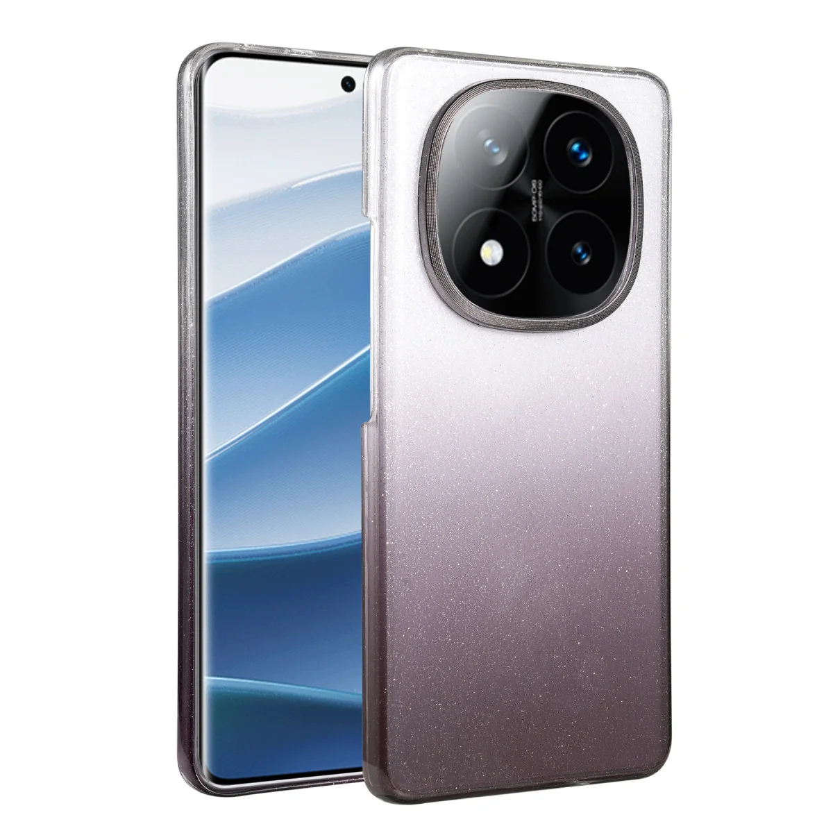 Note 14 Pro 5G Siyah Işıltılı Premium Kapak - Estetik ve Korumalı Cep Telefonı Kılıfı