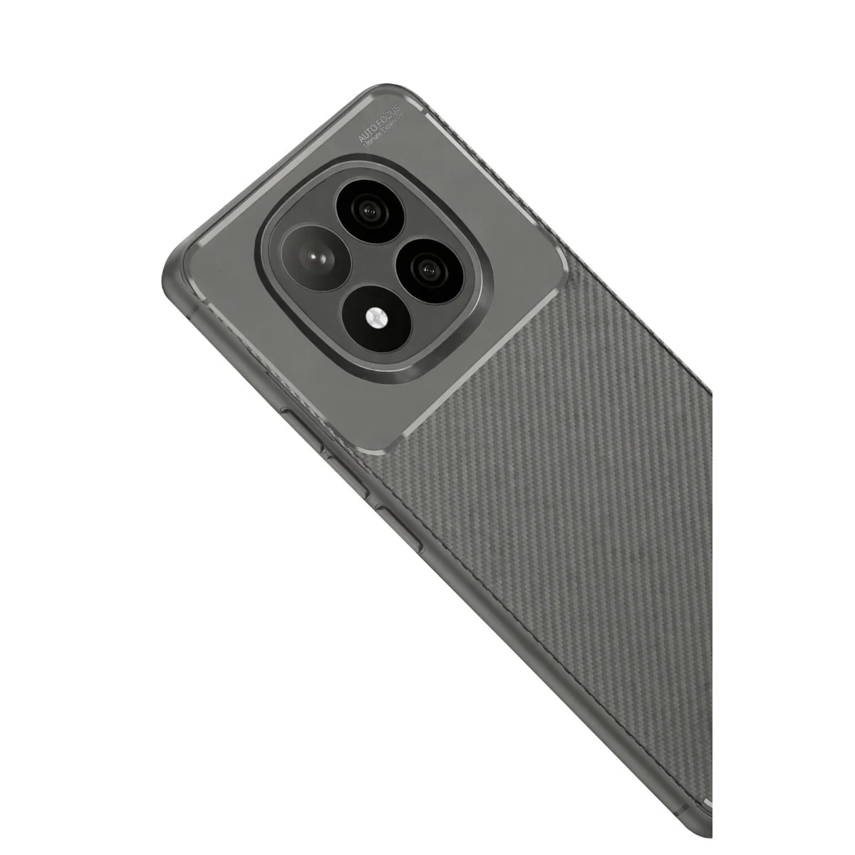 Note 14 Pro Plus Auto Focus Karbon Kılıf Gri - Pürüzsüz Darbe Korumalı Kılıf