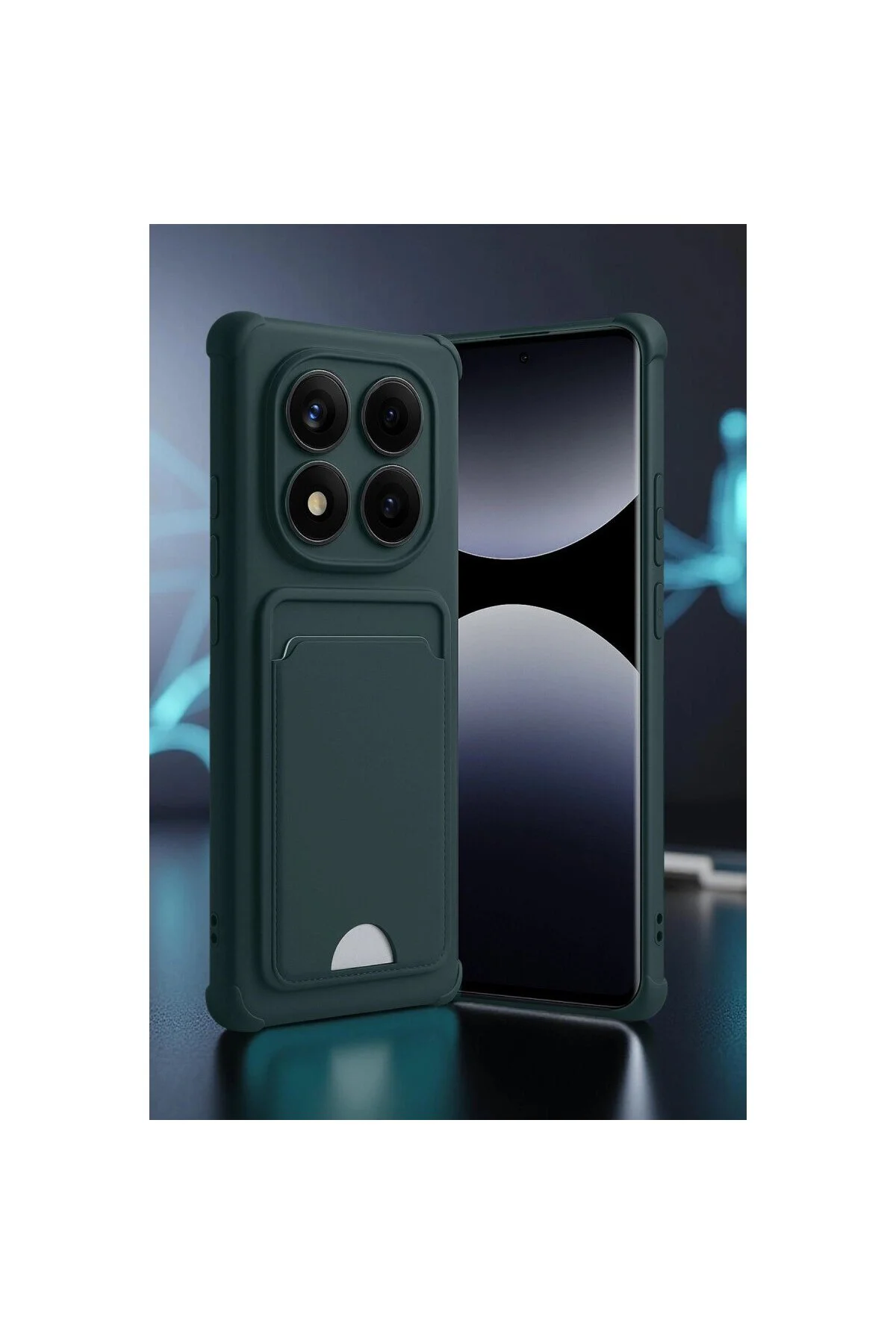 Xiaomi Redmi Note 14 Pro Plus Kelvin Kartvizitli Silikon - Derin Mor Xiaomi Redmi Note 14 Pro Plus Kelvin Kartvizitli Silikon - Derin Mor