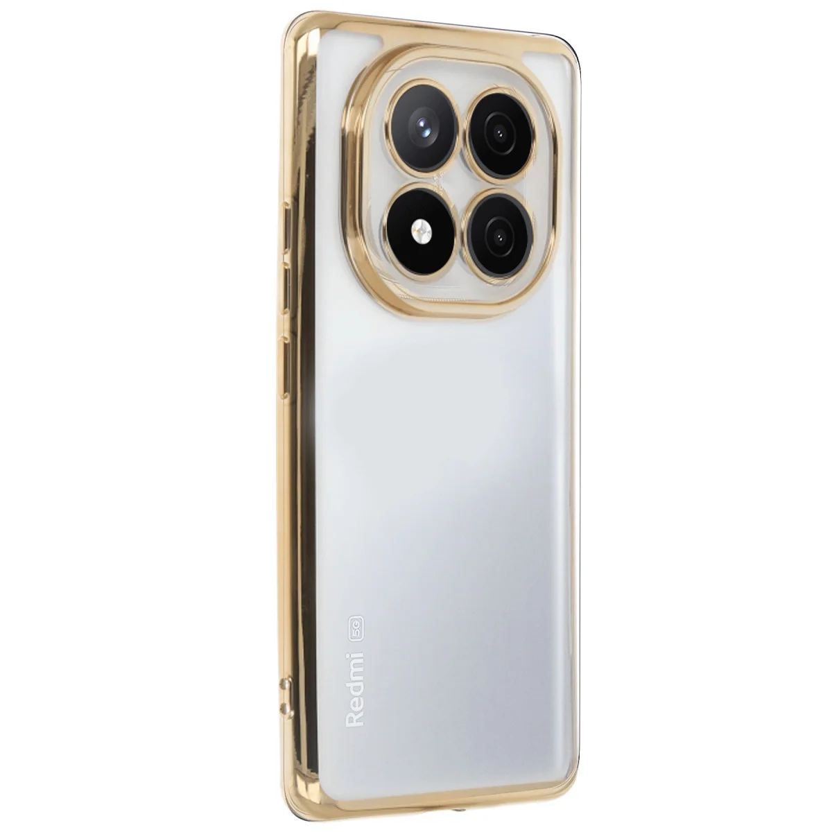 Note 14 Pro Plus Kılıf Razer Lensli Silikon - Gold | Estetik ve Güçlü Korumalı Kılıf