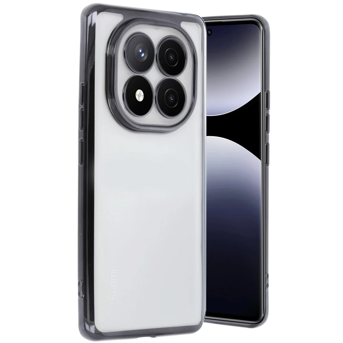 Note 14 Pro Plus Silikon Kılıf Razer Lens Siyah - Estetik ve 4 Köşe Darbe Emici