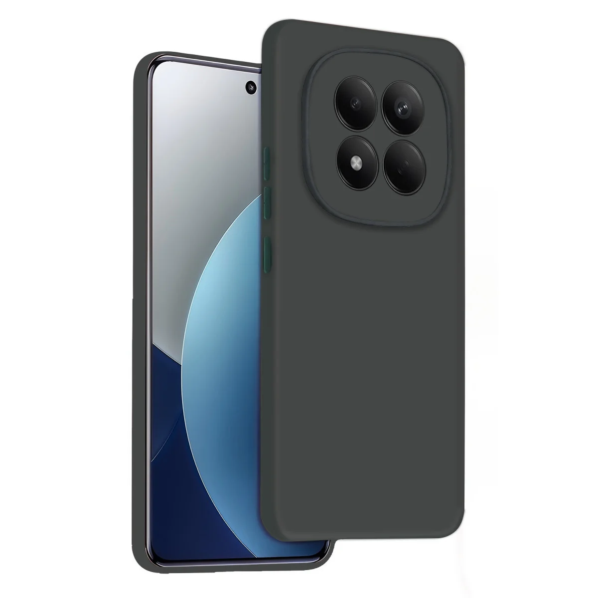 Note 15 4G First Serisi Silikon Kılıf - Koyu Yeşil