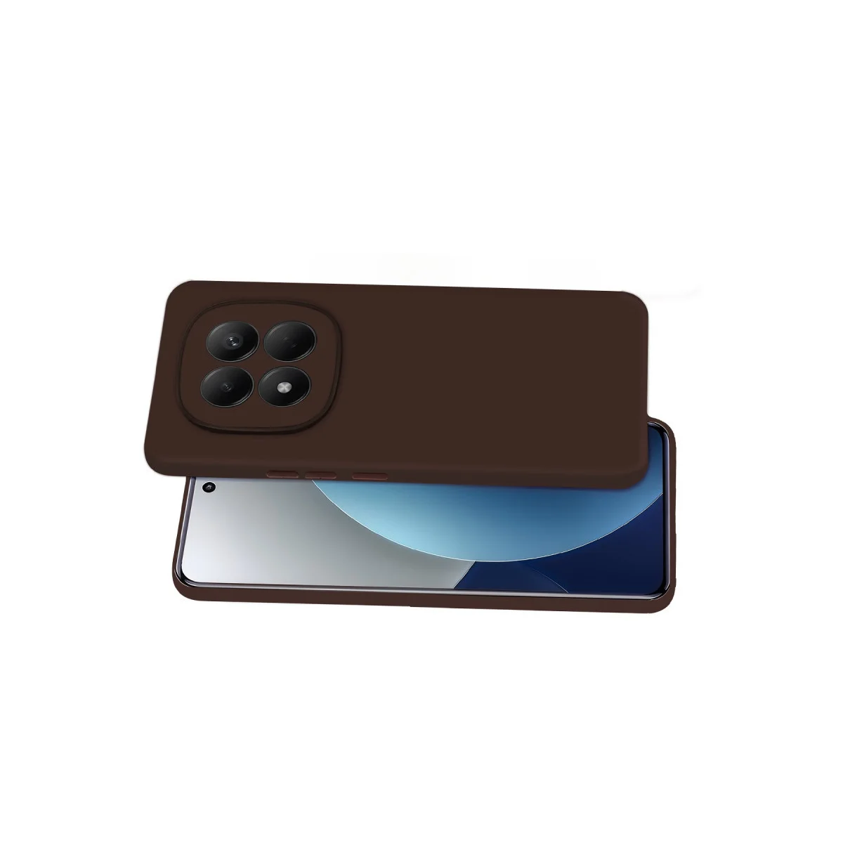 Note 15 4G First Silikon Kılıf - Kahverengi Şıklık ve Maksimum Koruma