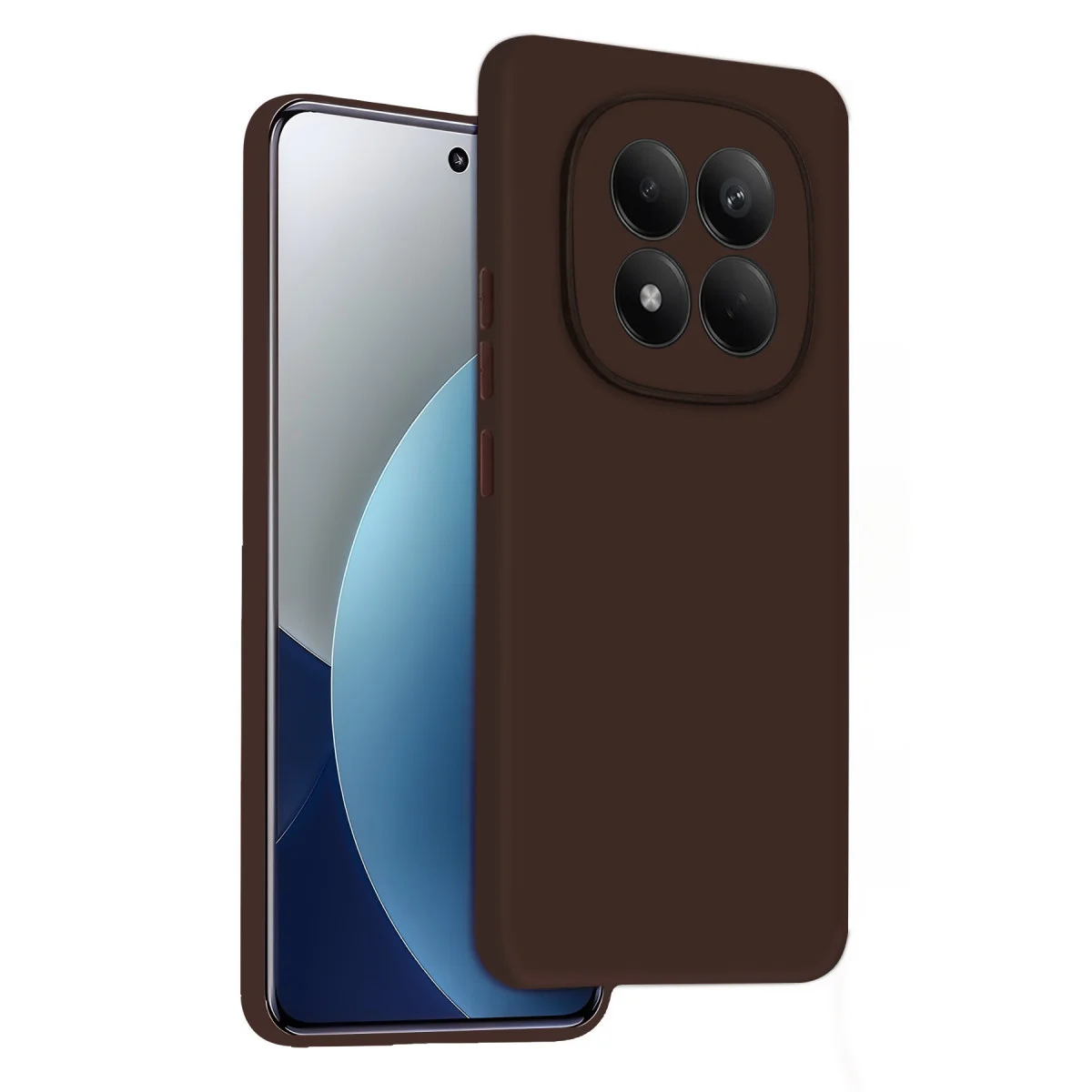 Note 15 4G First Silikon Kılıf - Kahverengi Şıklık ve Maksimum Koruma