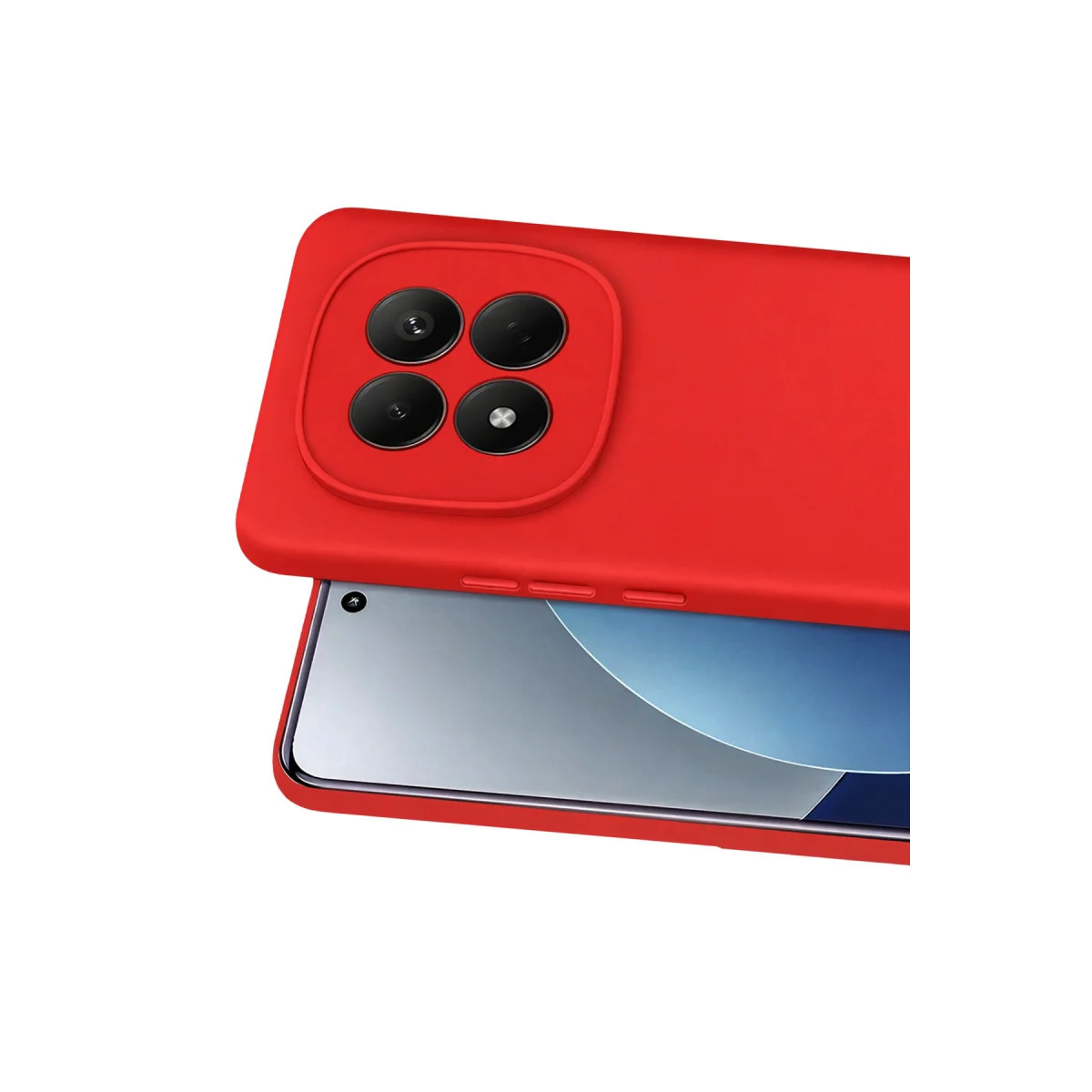 Note 15 4G First Silikon Kılıf - Kırmızı, Ultra İnce ve Şık Koruma