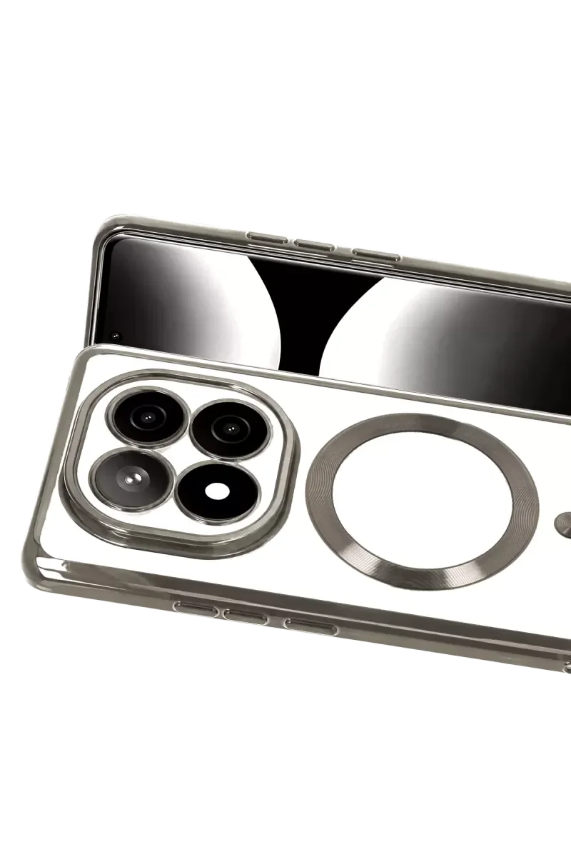 Note 15 4G Kross Magneticsafe Kapak - Titan Gri | Şeffaf MagSafe Kılıf